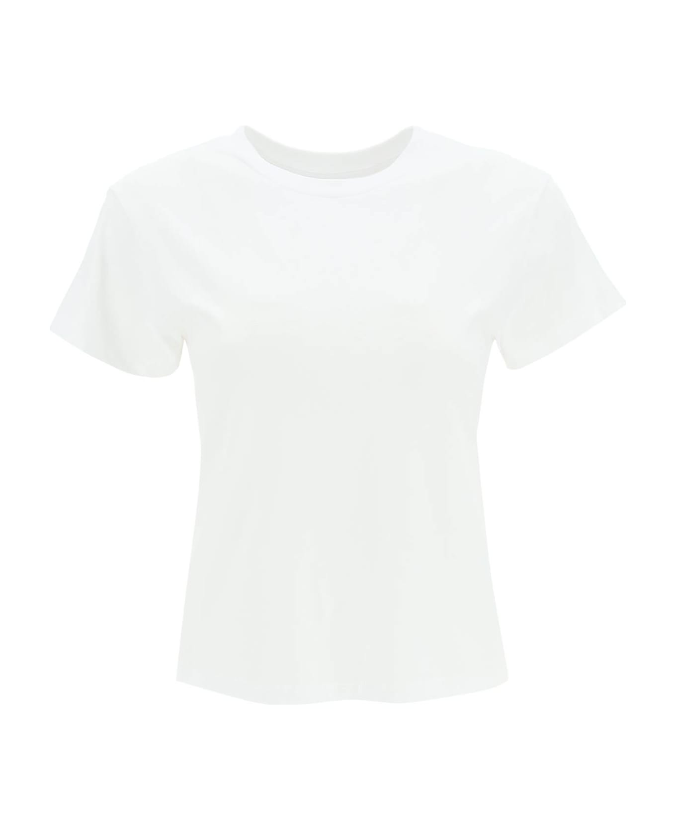 MM6 Maison Margiela Logo Cotton T-shirt - White Tシャツ