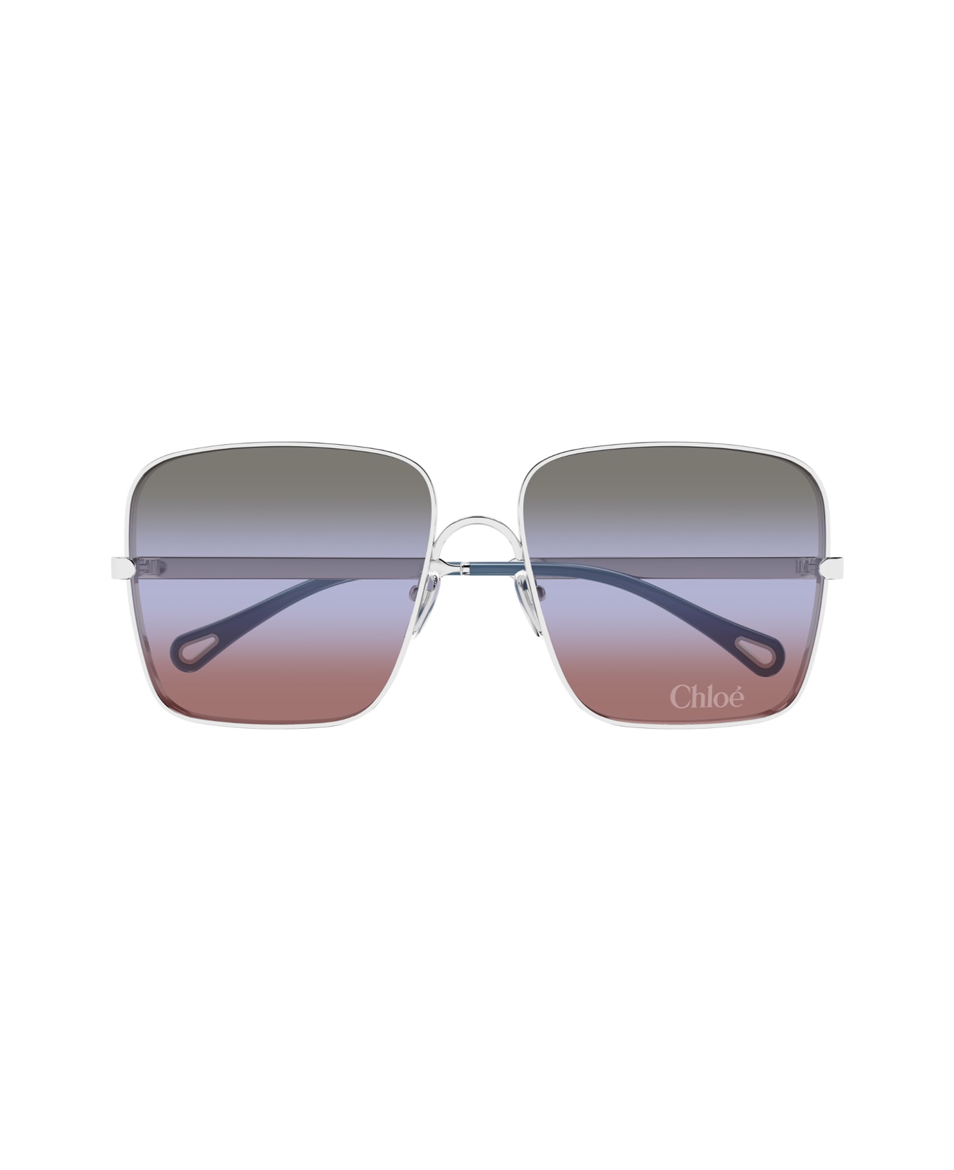 Chloé Ch0324s Aly Linea Chloé 003 Silver Green Sunglasses - Argento