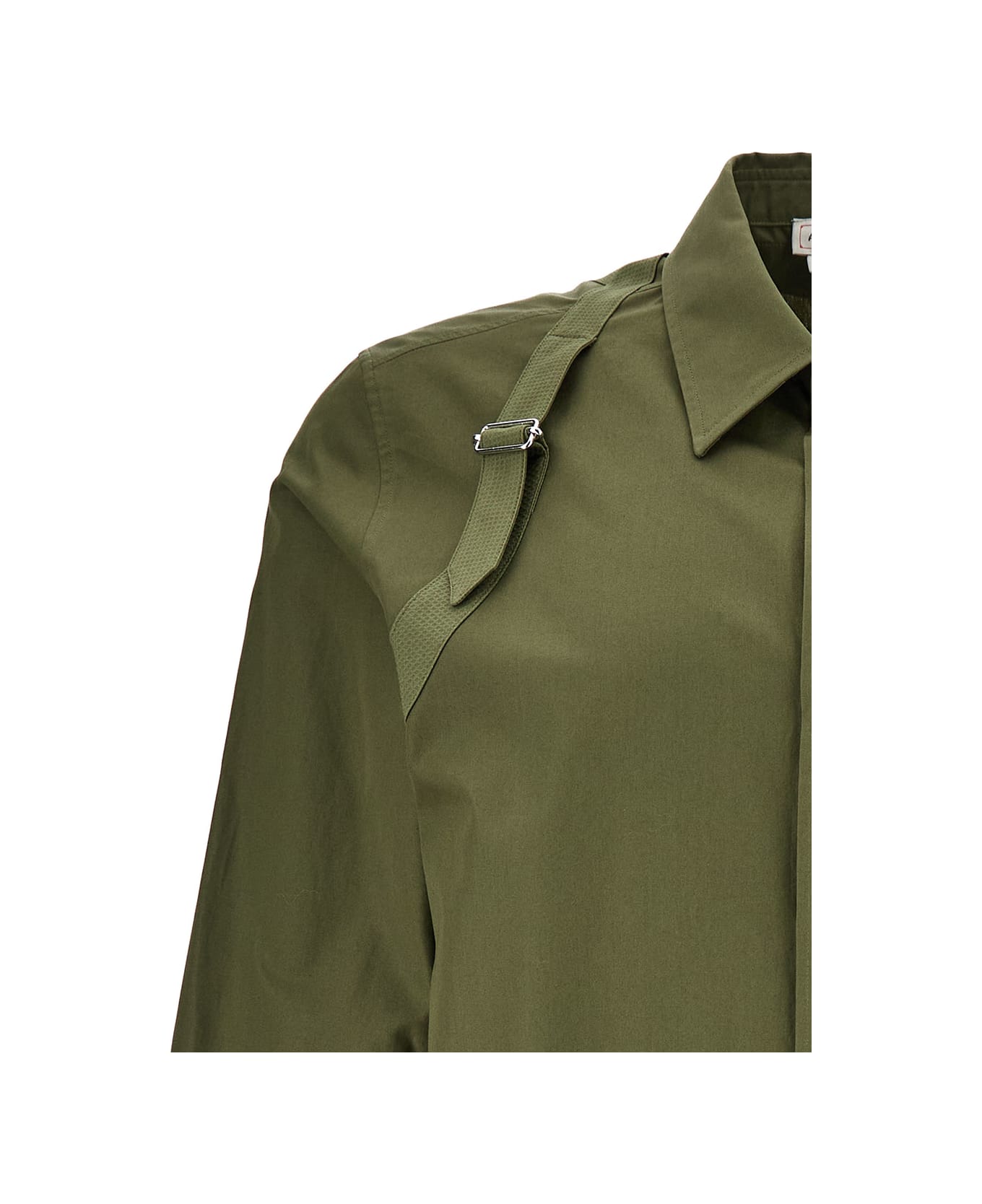 Alexander McQueen Shirt With Harness Detail - Green