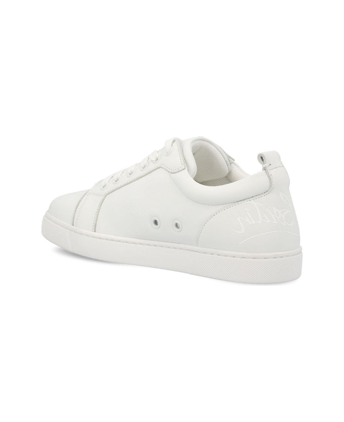 Christian Louboutin Fun Louise Junior Flat Sneakers - White