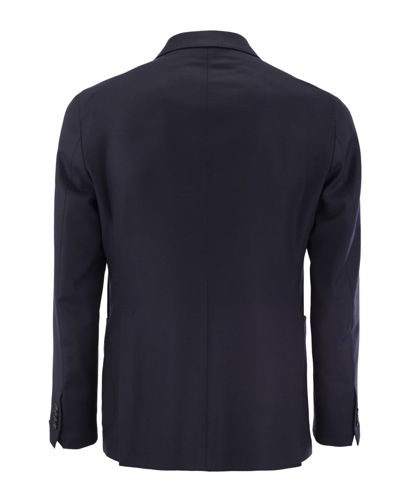 Tagliatore Double-breasted Cashmere Jacket - Blue