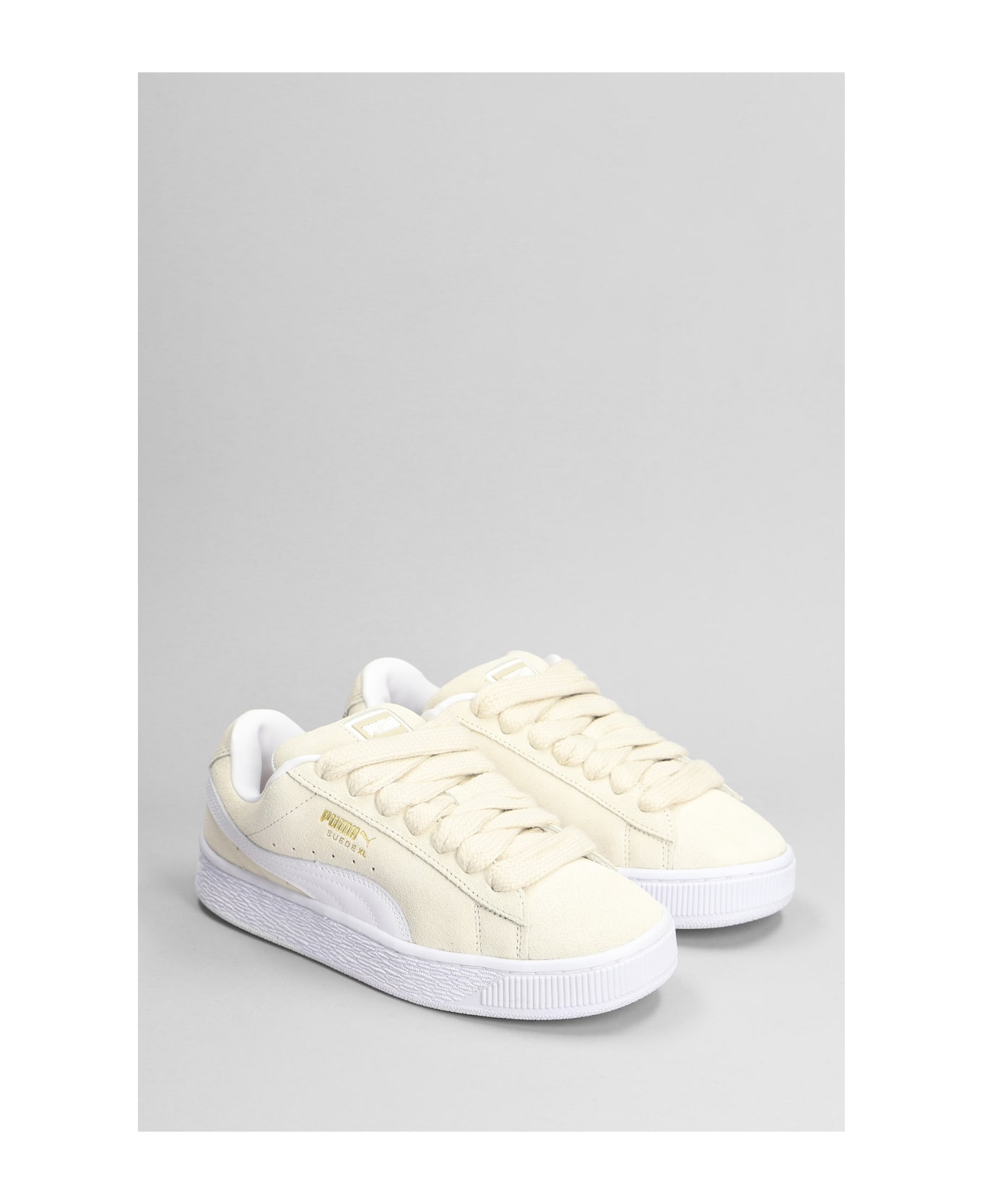 Puma Suede Xl Sneakers In Beige Suede - beige