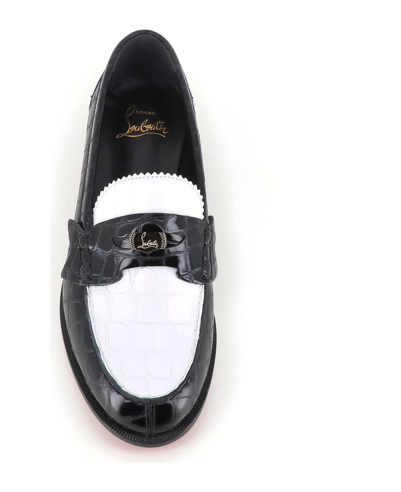 Christian Louboutin Loafer Penny - White/black