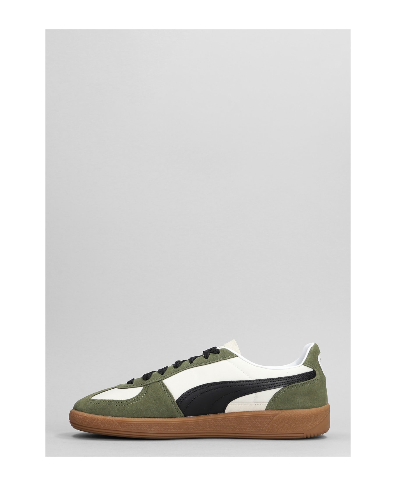 Puma Palermo Og Sneakers In Green Suede And Fabric - green スニーカー