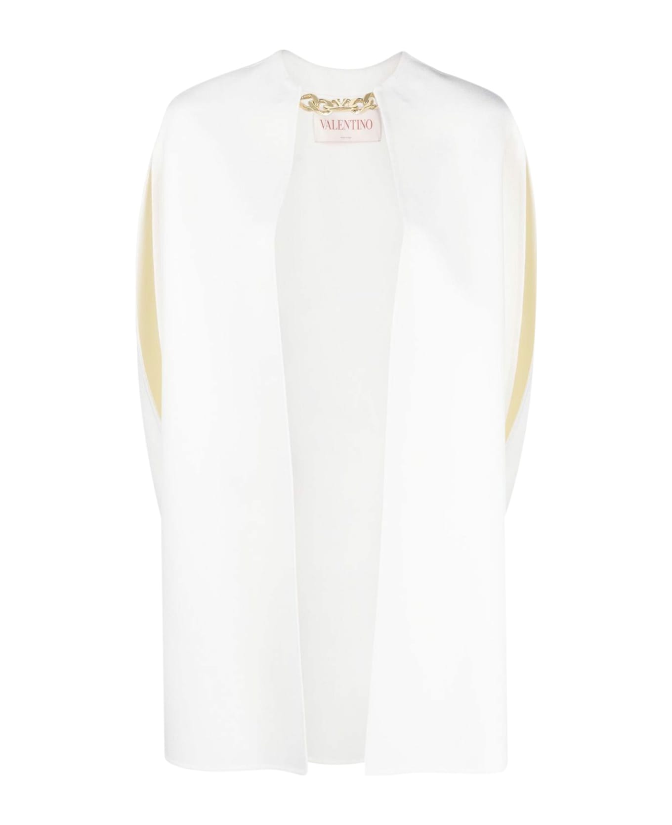 Valentino Cape Solid Compact Drap - Ivory
