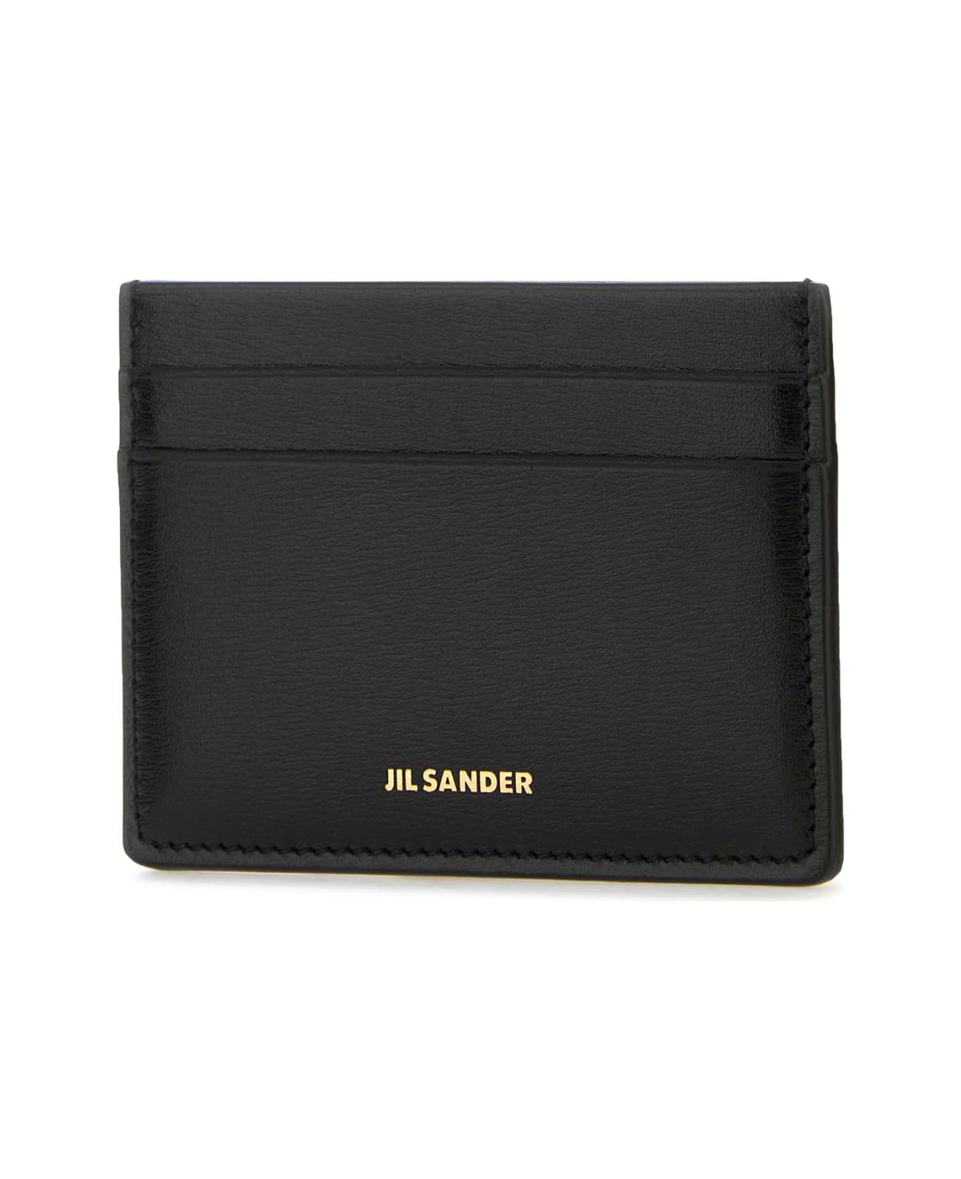 Jil Sander Black Leather Card Holder - 001