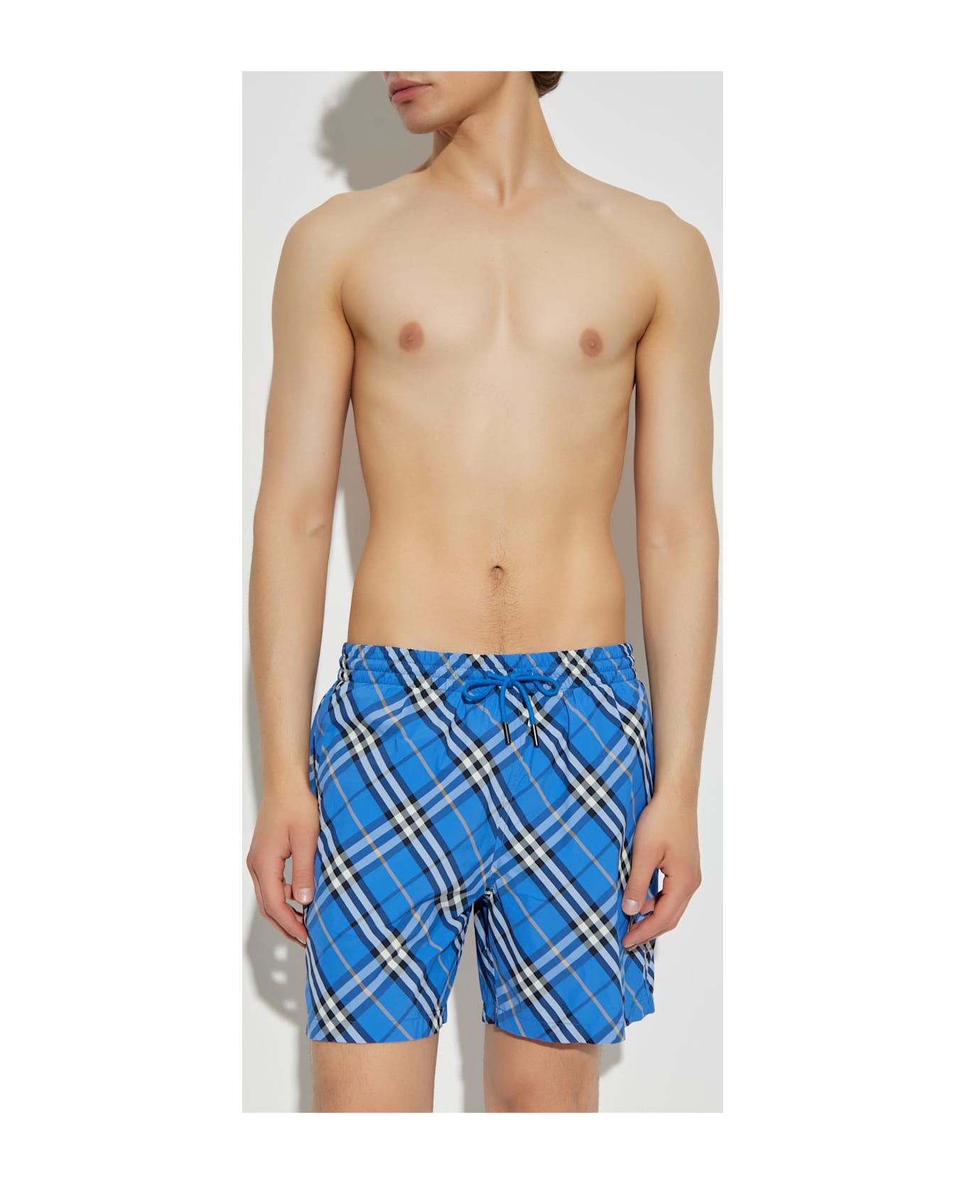 Burberry 
check
 Swim Shorts - BLUE