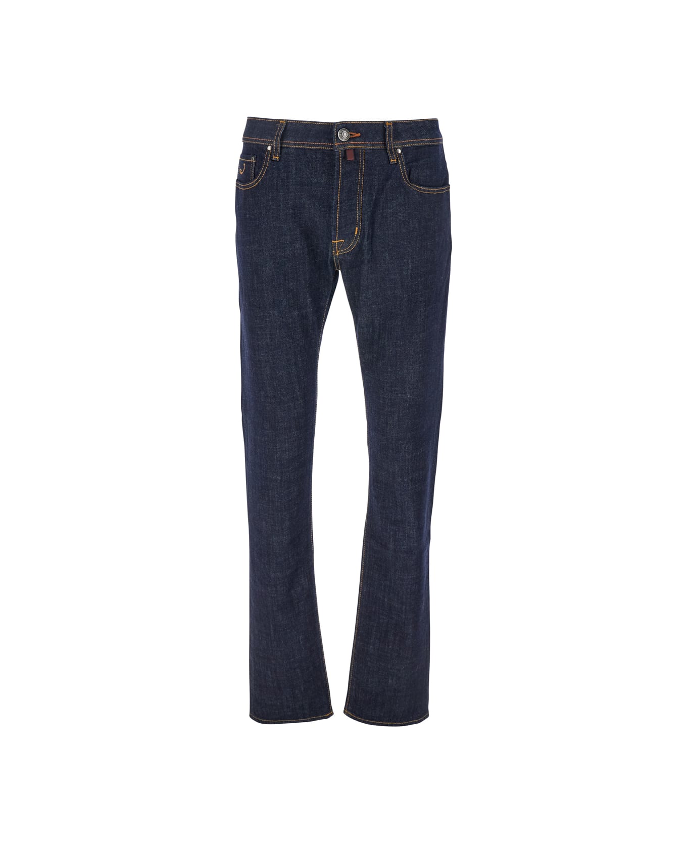 Jacob Cohen 
bard
 Blue Jeans With Belt Loops And Logo Patch On The Rear In Denim Man - Blu
