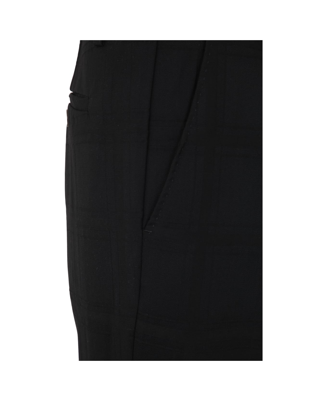 Etro Flat Front Trouser - Black