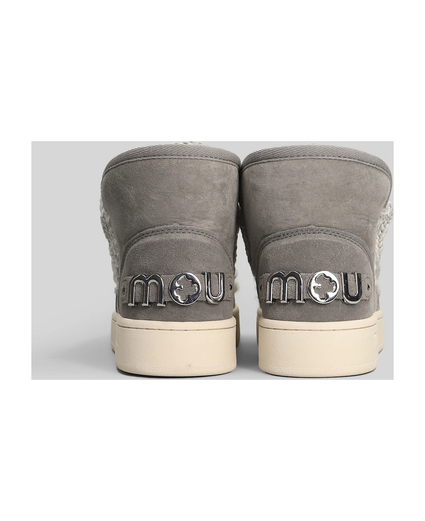 Mou New Eskimo Sneaker Sneakers In Grey Suede - grey