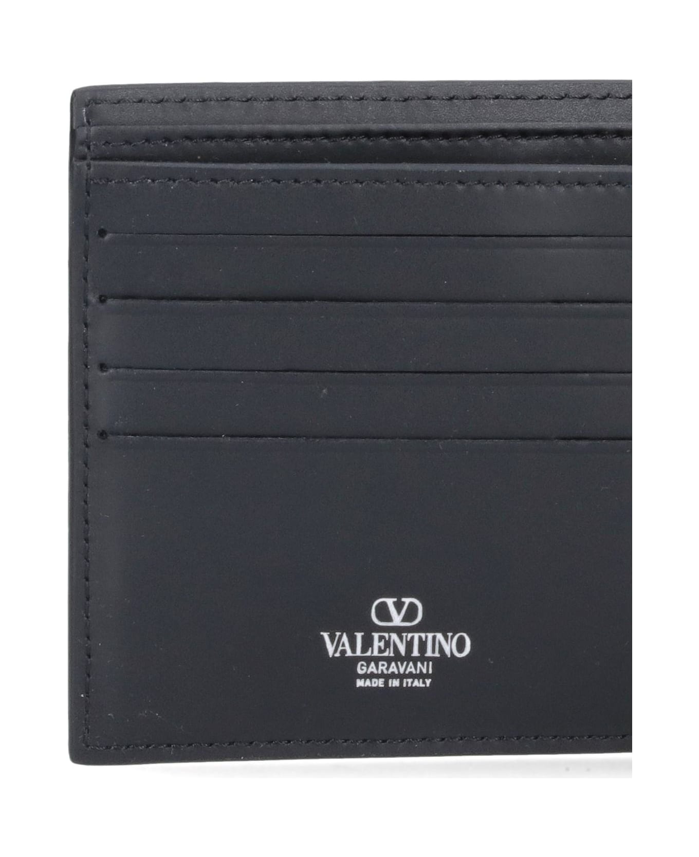 Valentino Garavani Logo Wallet - Nero/bianco 財布