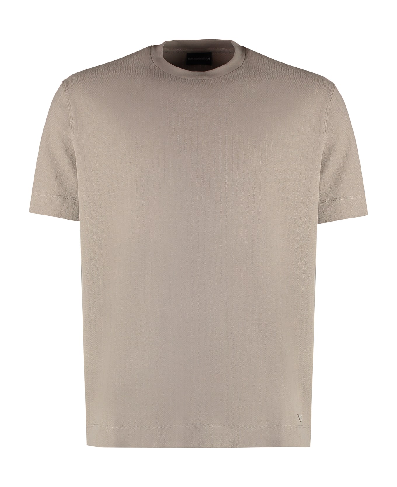 Emporio Armani Cotton Crew-neck T-shirt - Sand