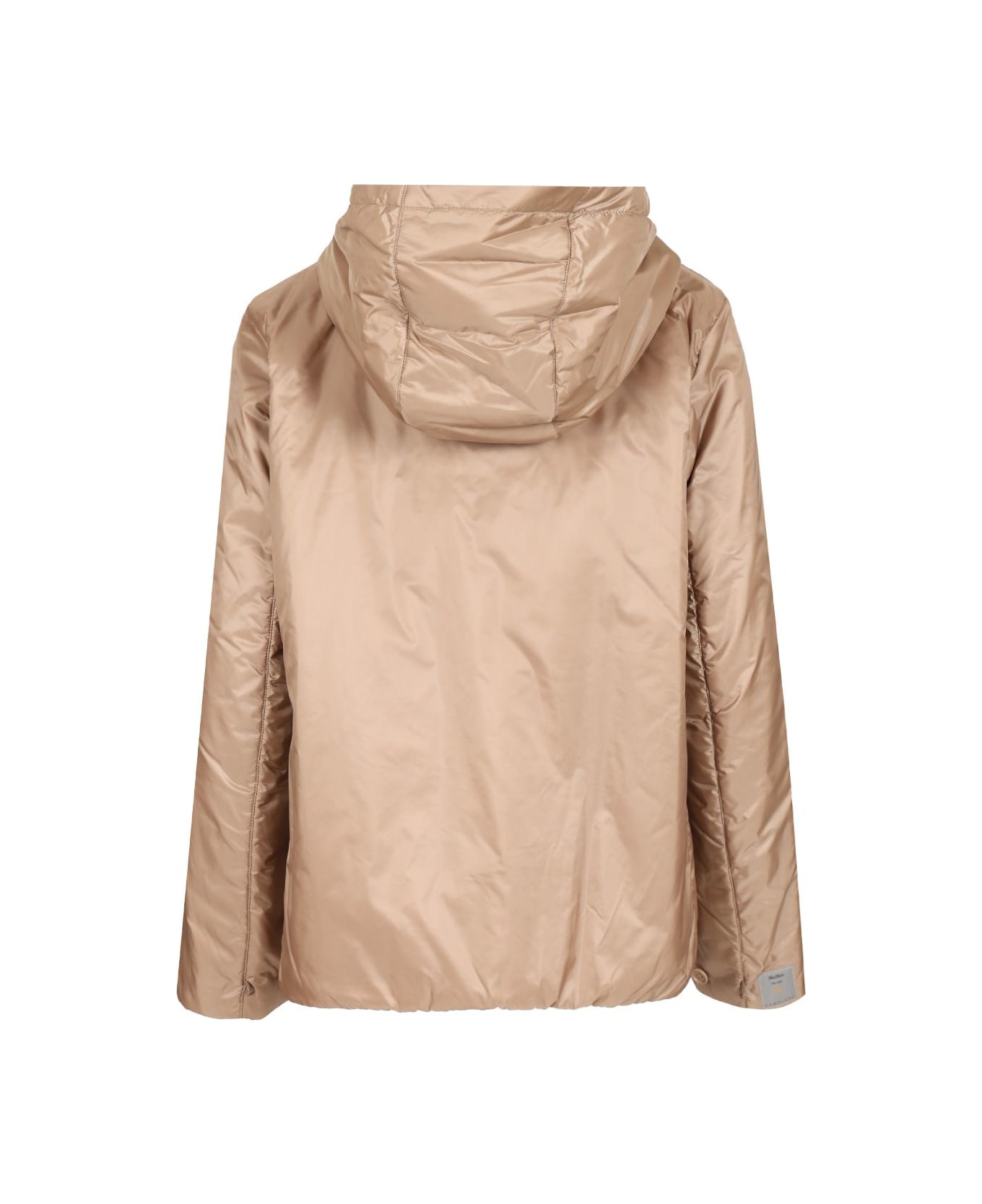 Max Mara The Cube Padded Jacket With Hood - Beige