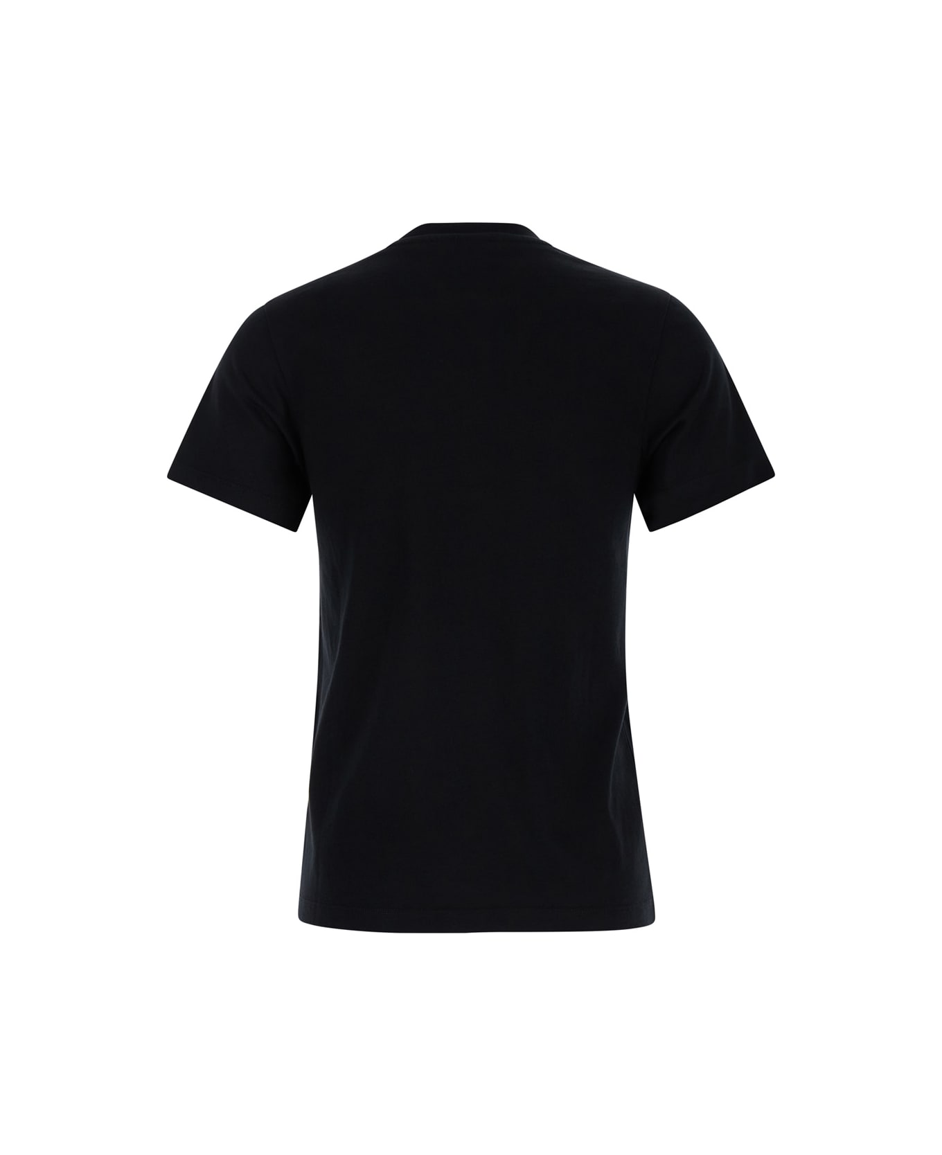 Maison Kitsuné Black T-shirt With Fox Head Patch In Cotton Woman - Black