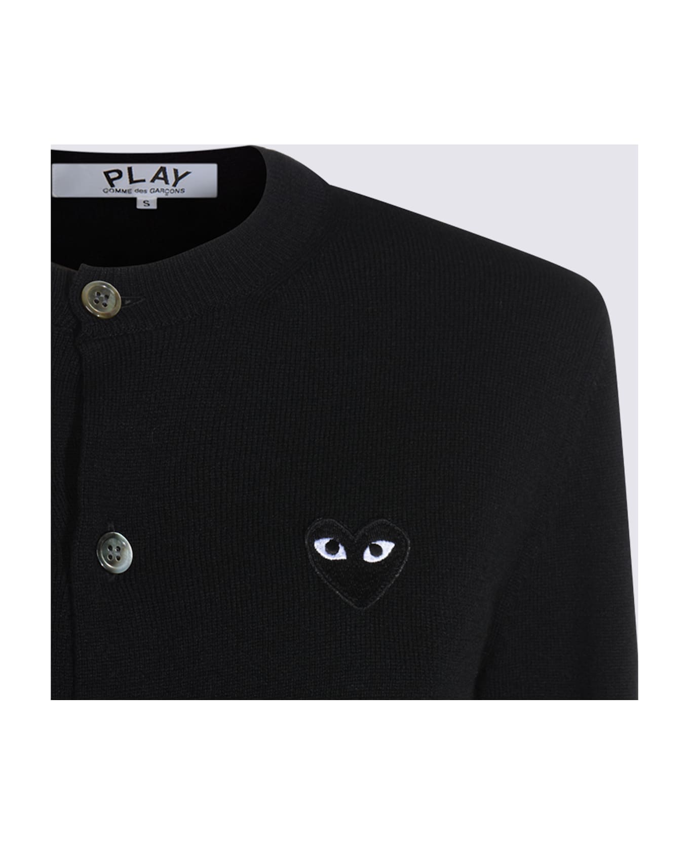 Comme des Garçons Play Black Wool Knitwear - Black