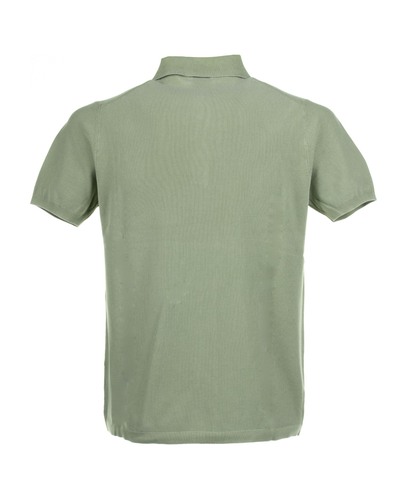 Aspesi Green Short-sleeved Polo Shirt - SALVIA ポロシャツ