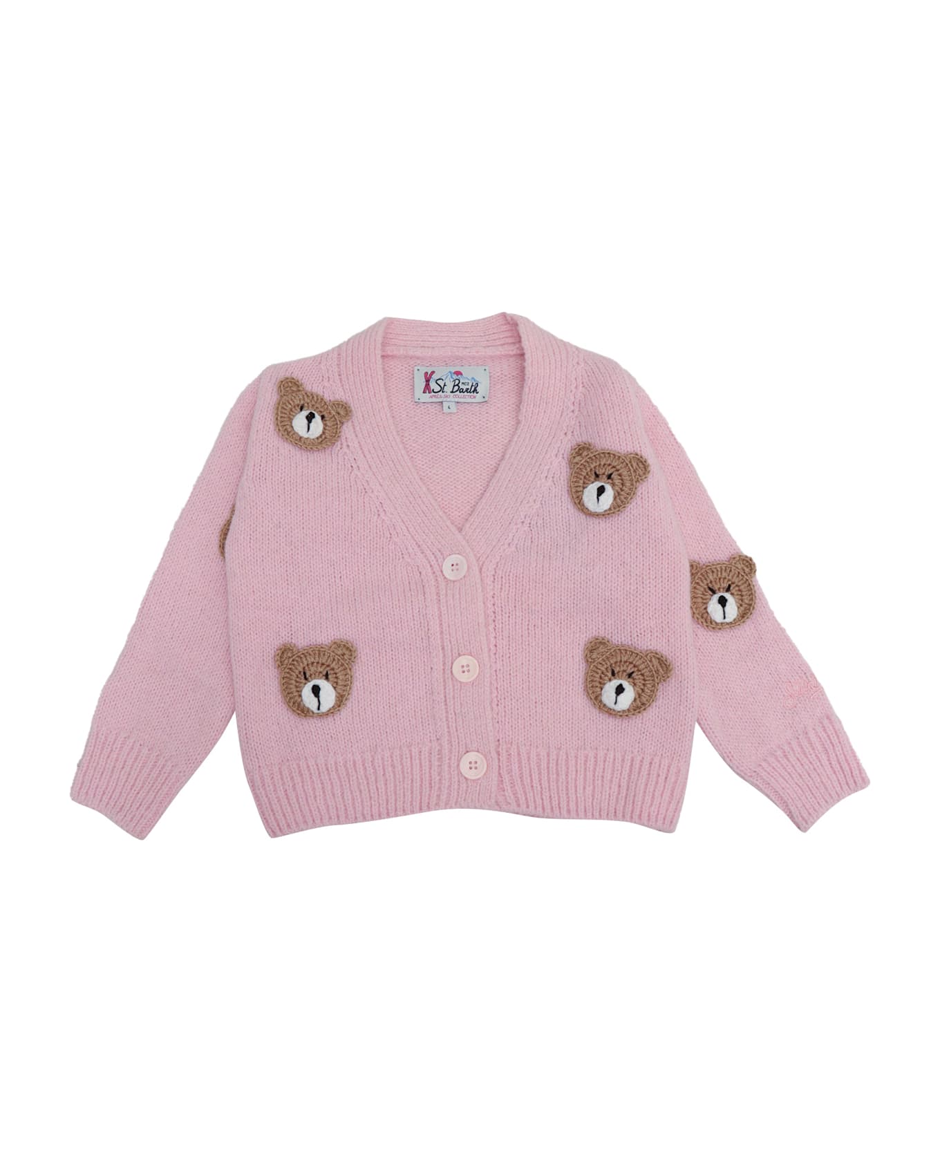 MC2 Saint Barth Jaquard Cardigan - MULTICOLOR