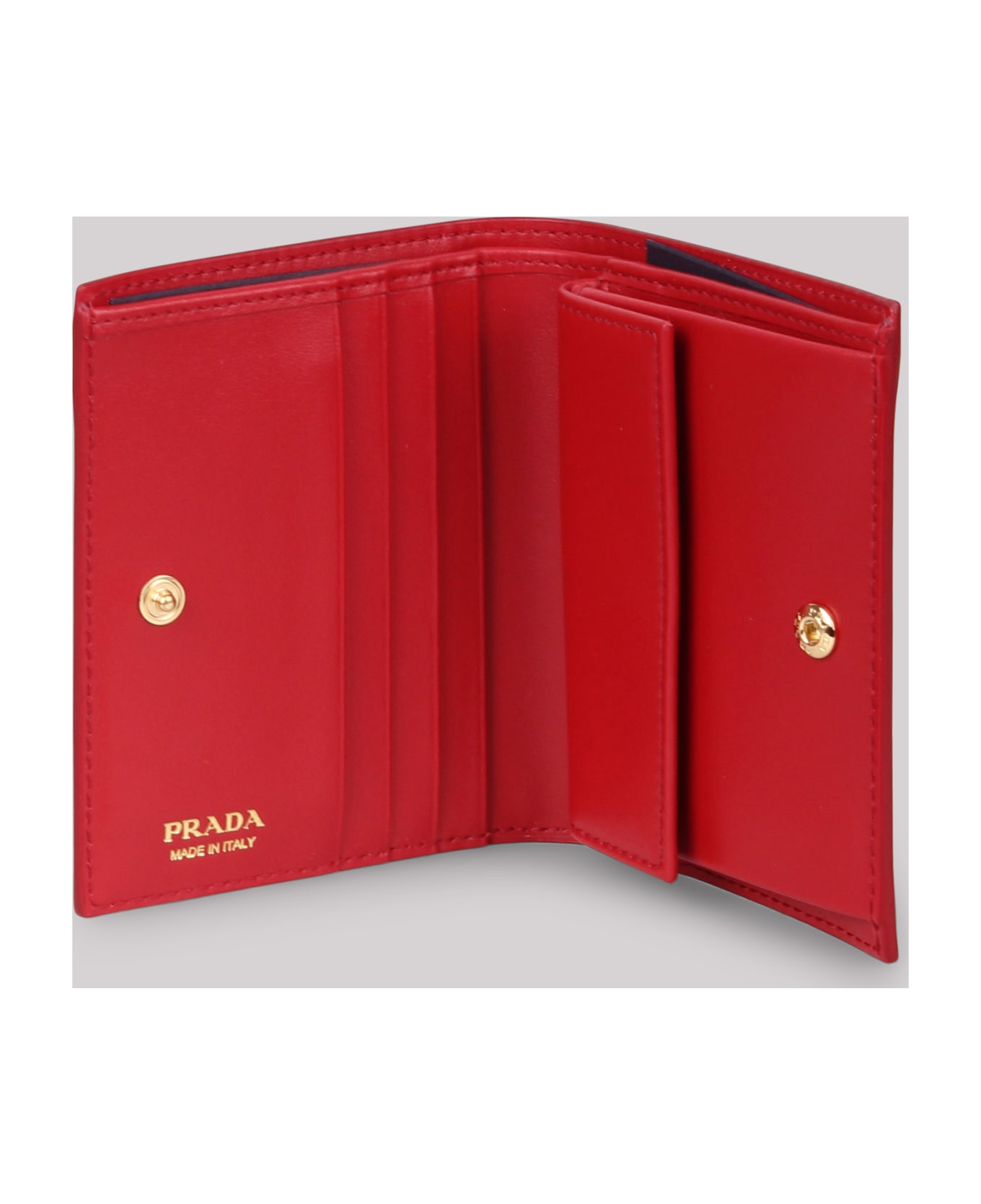 Prada Triangle Logo Patent Leather Wallet | italist, ALWAYS