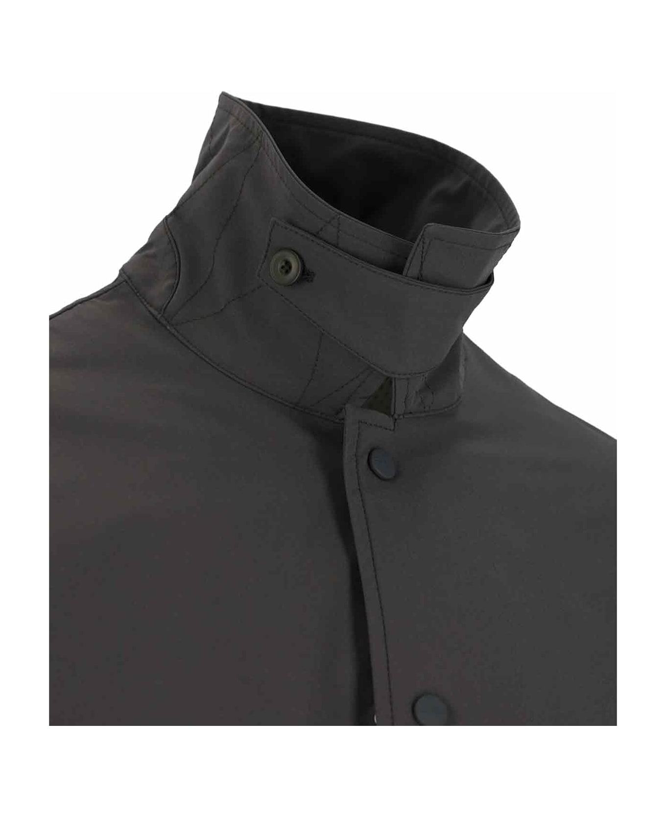 Closed Logo Shirt Jacket - Gray
