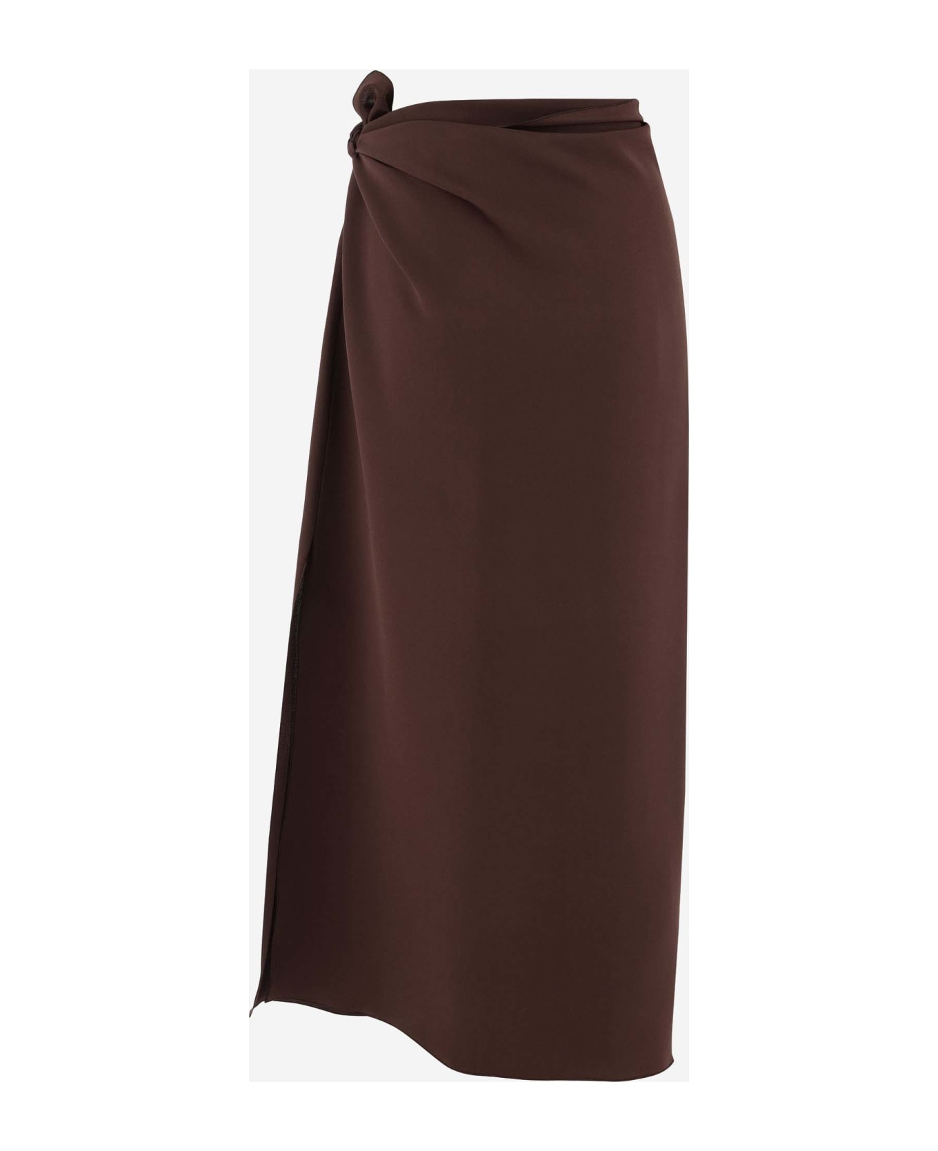 Stephan Janson Silk Skirt - Brown スカート