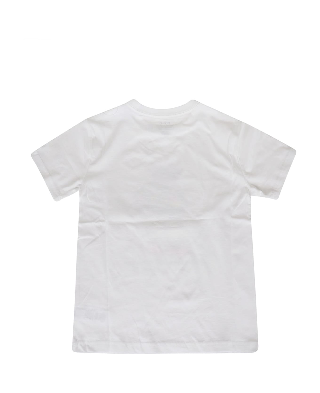 Ralph Lauren Ss Cn-knit Shirts-t-shirt - Bear White