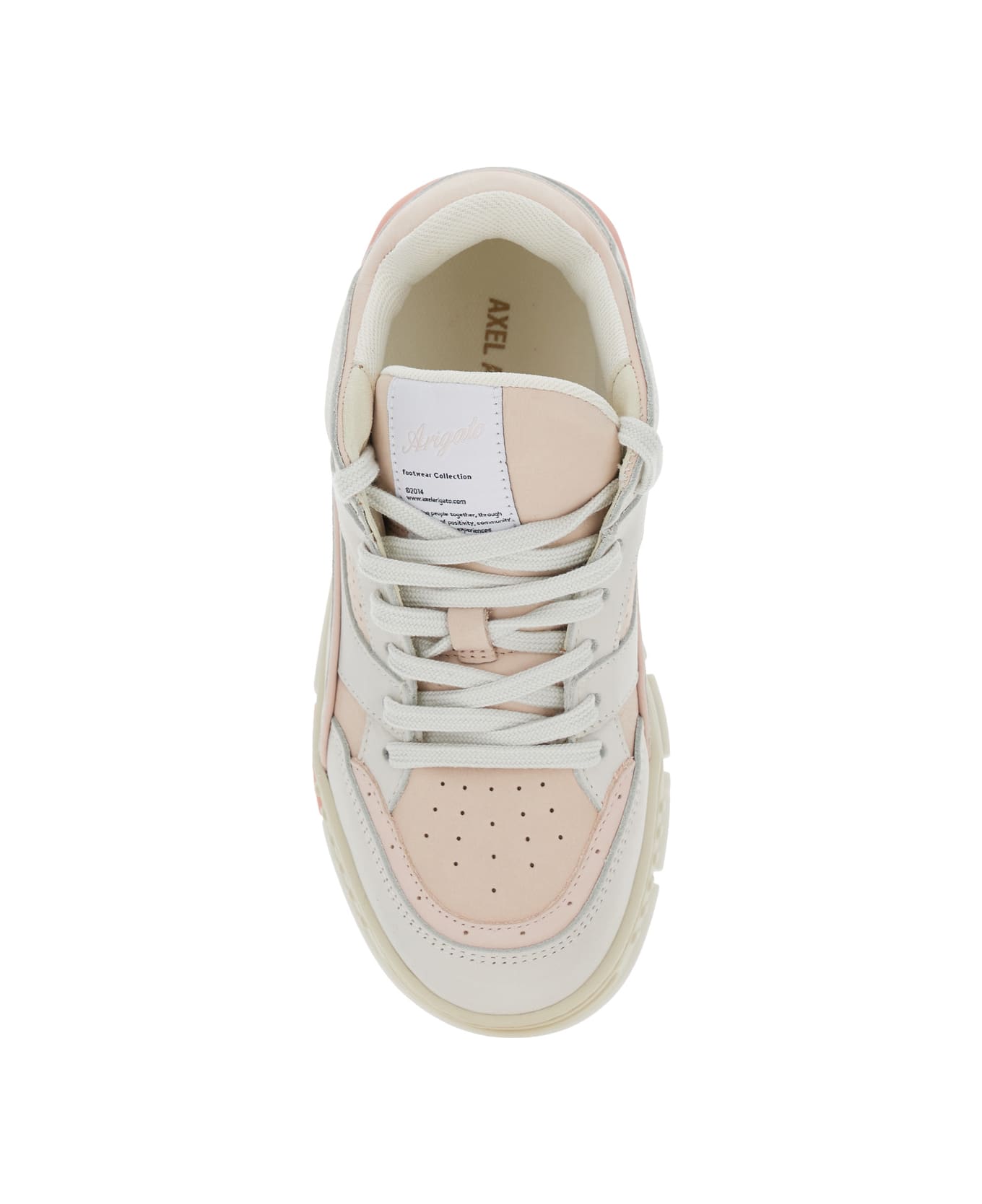 Axel Arigato 'area Lo' Pink Low Top Sneakers With Logo Patch On The Tongue And Chunky Sole In Leather Woman - Pink