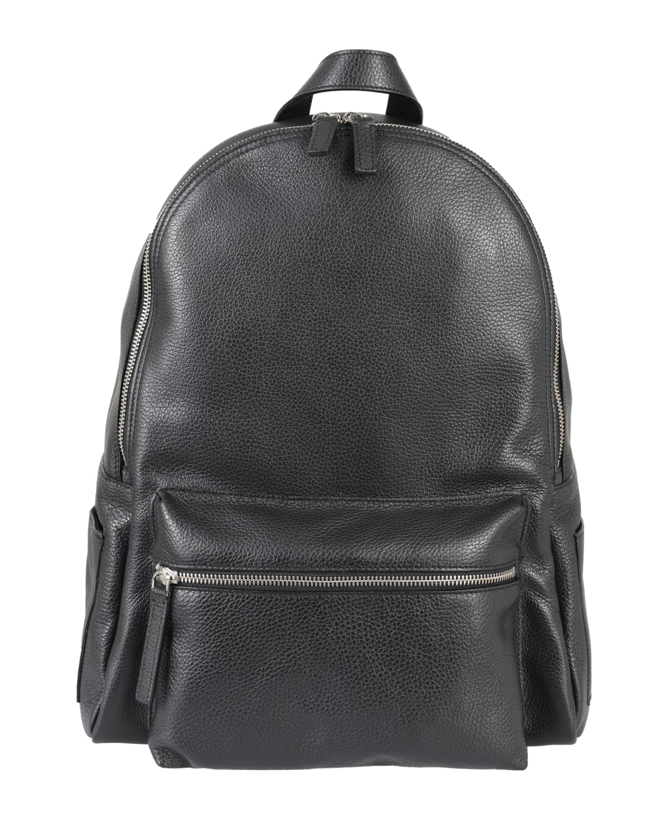 Orciani Leather Backpack - Ner Nero