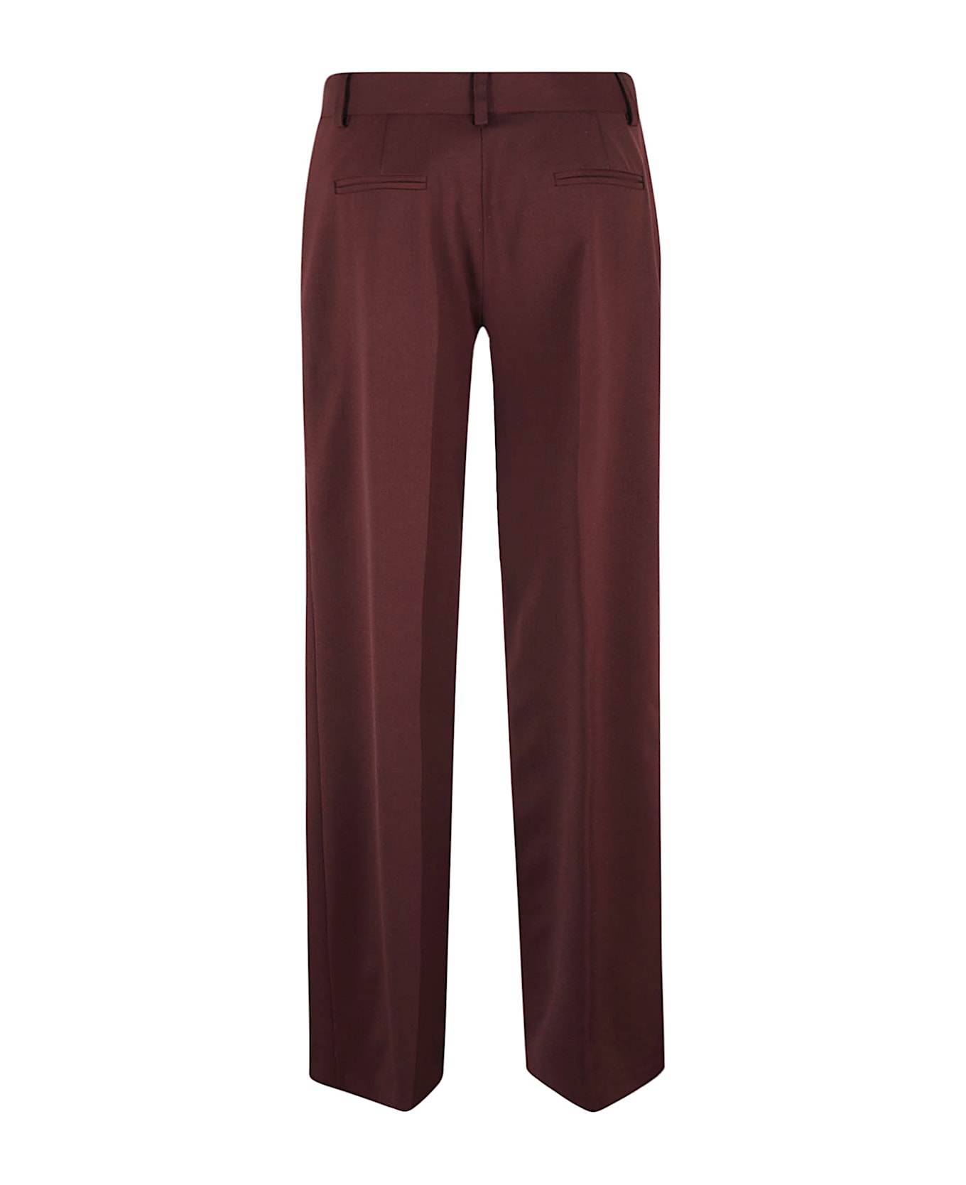 Federica Tosi Asymmetric Straight Leg Trousers - Vinaccia