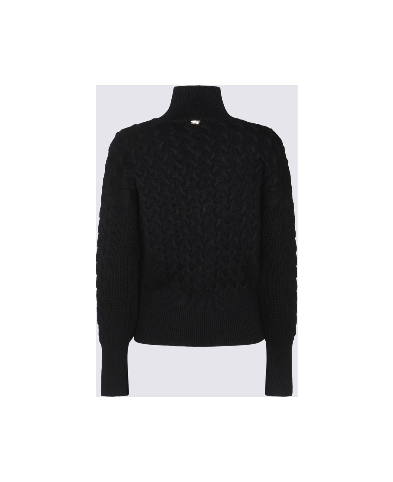 Herno Black Wool Knitwear - Black ニットウェア