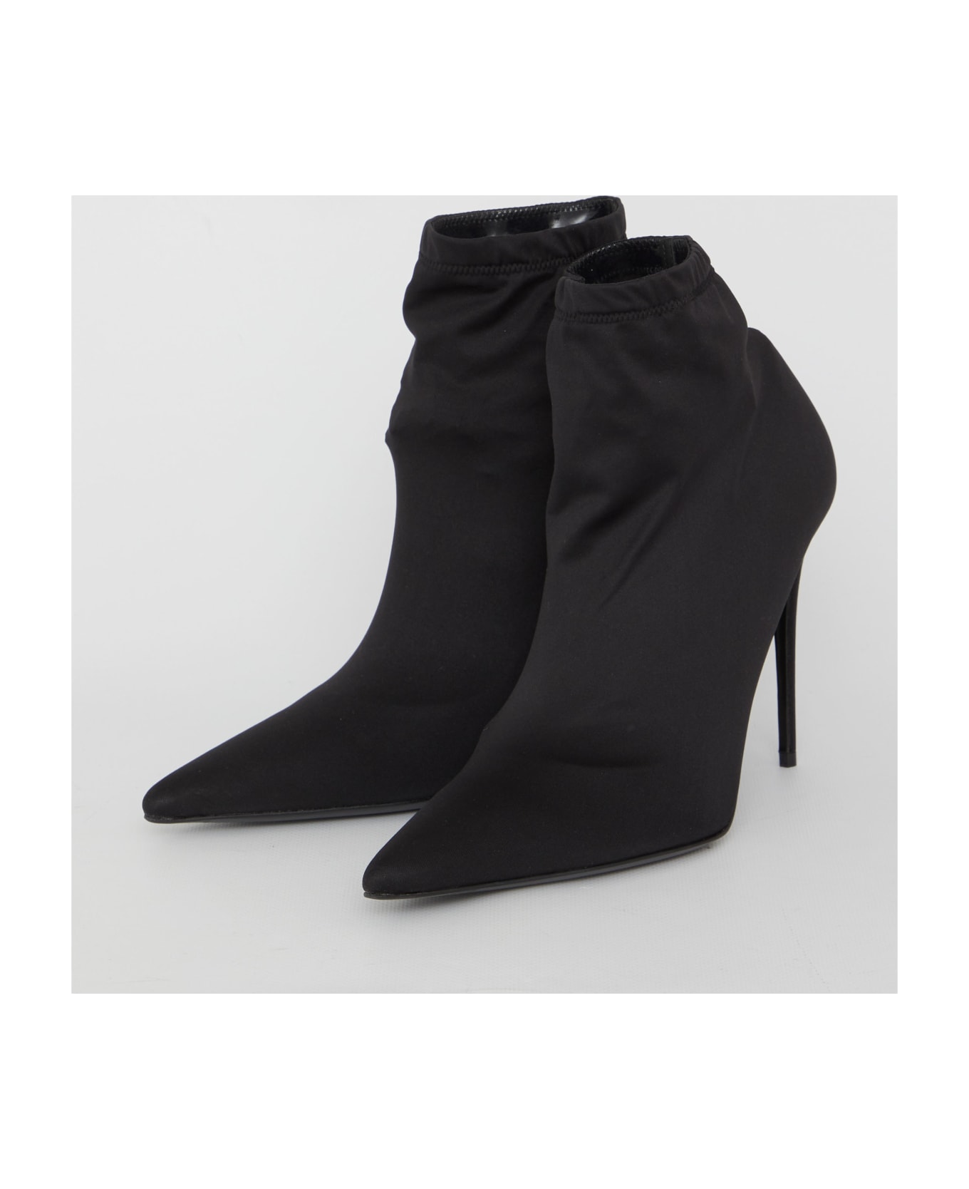 Dolce & Gabbana Jersey Ankle Boots - BLACK