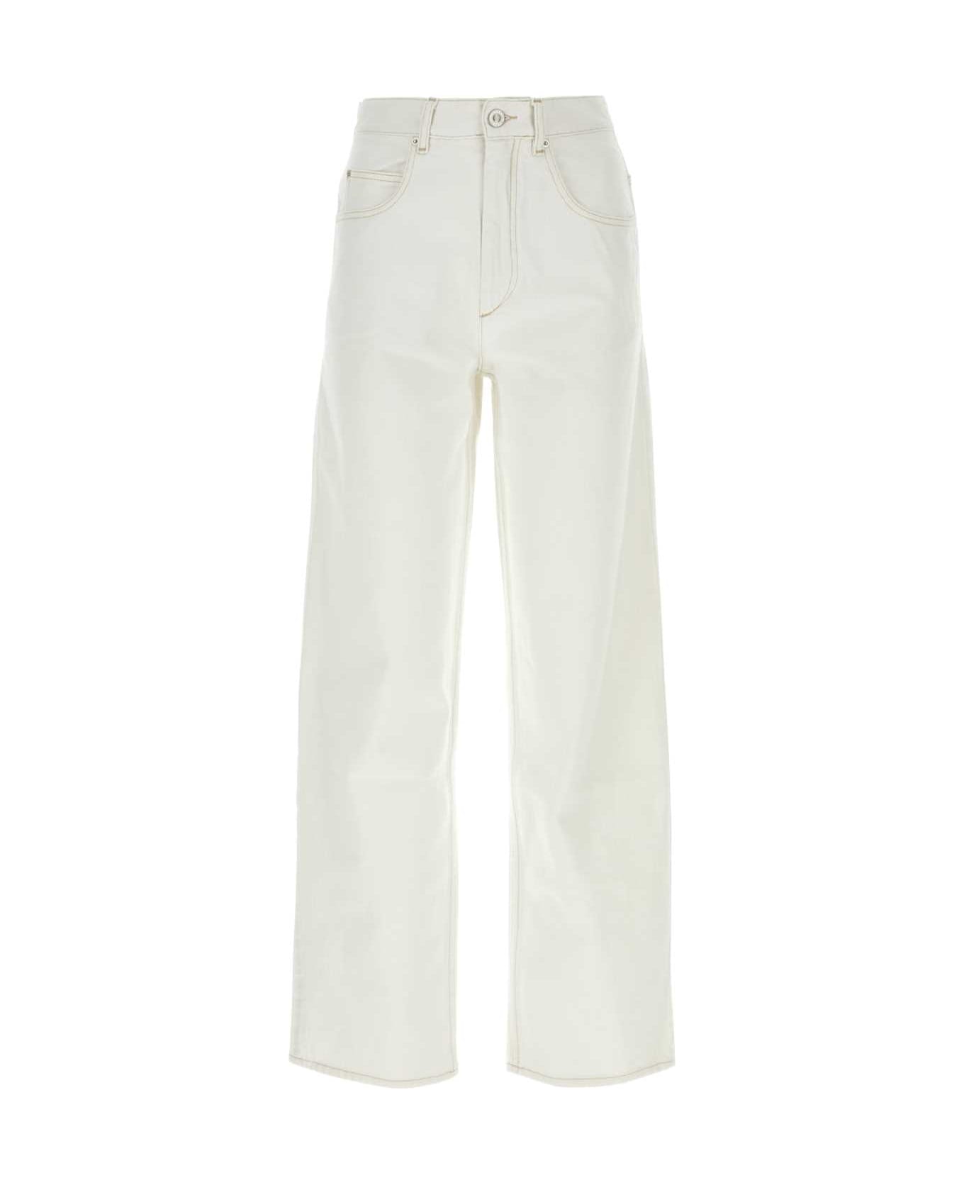 Isabel Marant White Denim Joanny Jeans - White