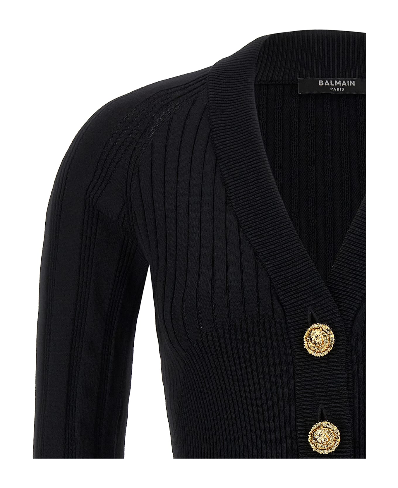 Balmain Button Cardigan - Black  