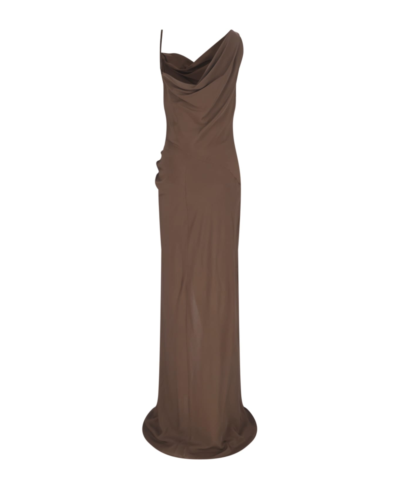 Dries Van Noten Maxi Sheath Dress - Brown