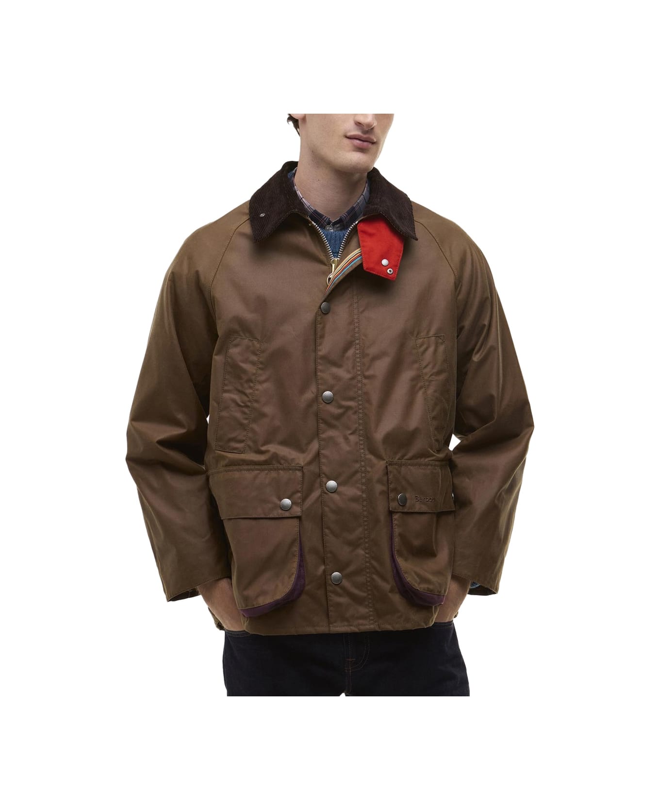 Paul Smith Waxed Cotton Jacket - BROWN