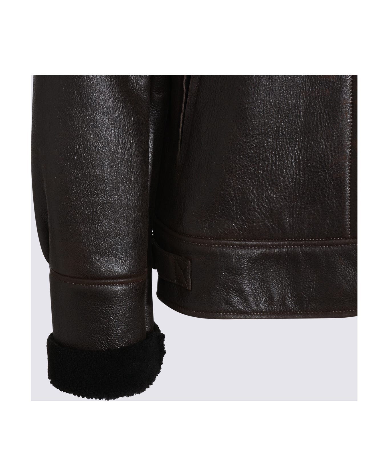 Salvatore Santoro Brown Leather Jacket
