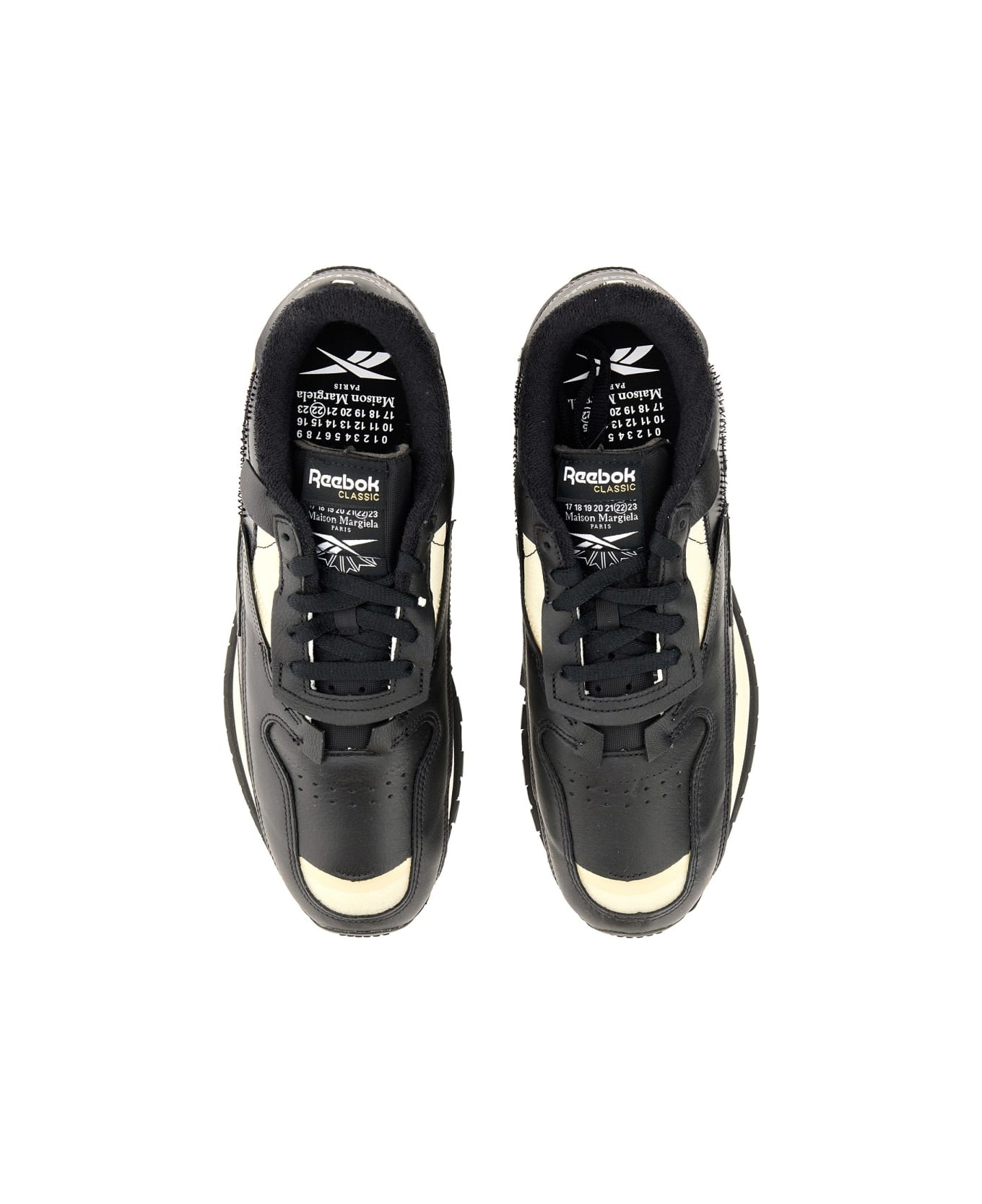 Maison Margiela Leather Sneaker - BLACK スニーカー