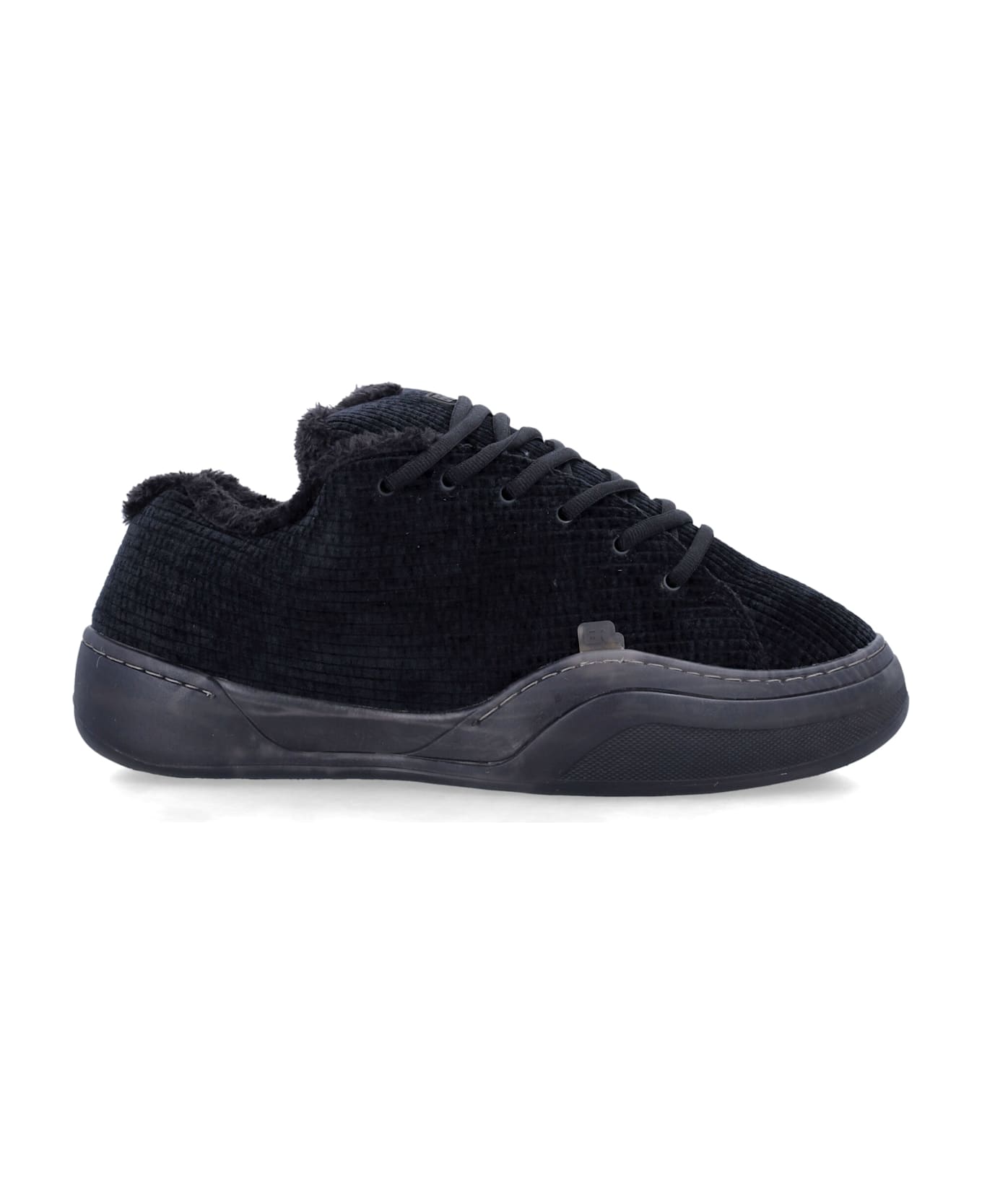 ERL Vamp Black Velvet Sneakers - BLACK