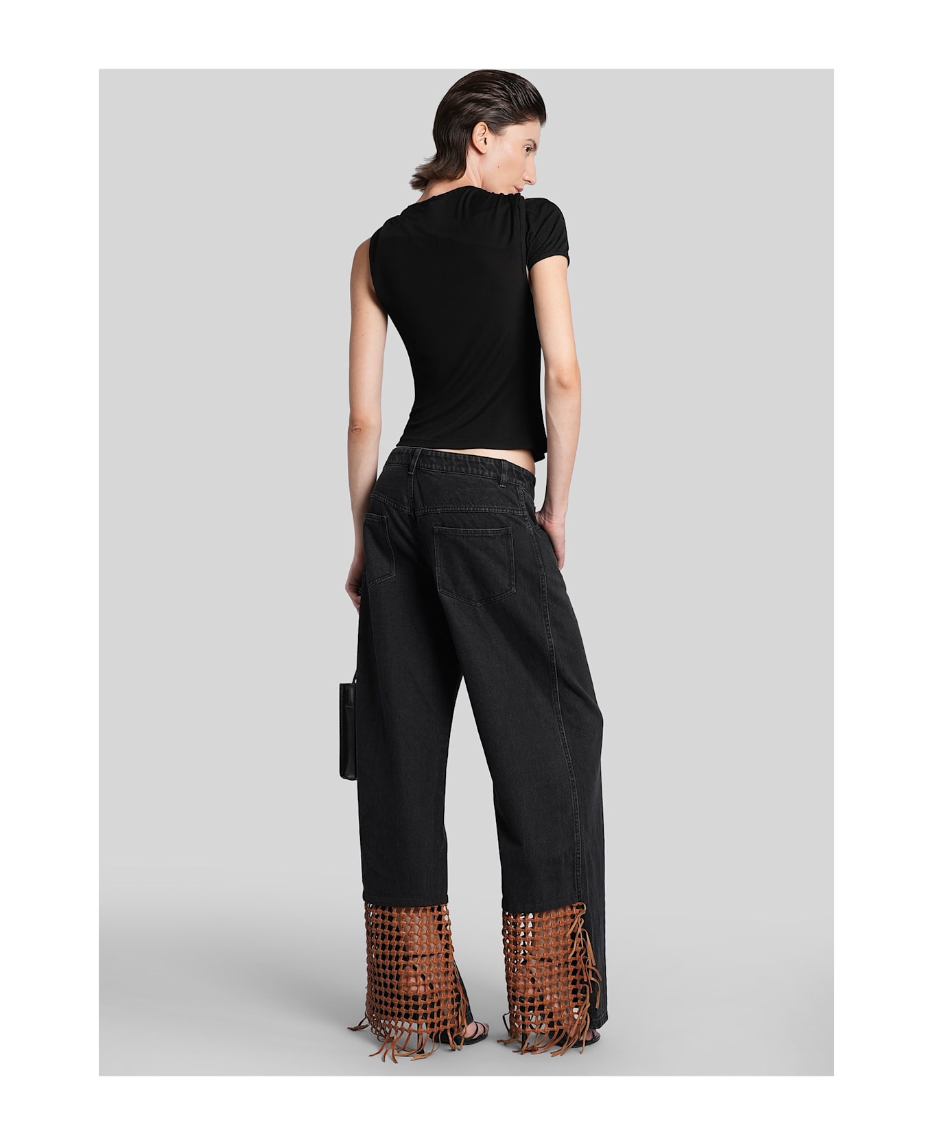 Christopher Esber Jeans In Black Cotton - black