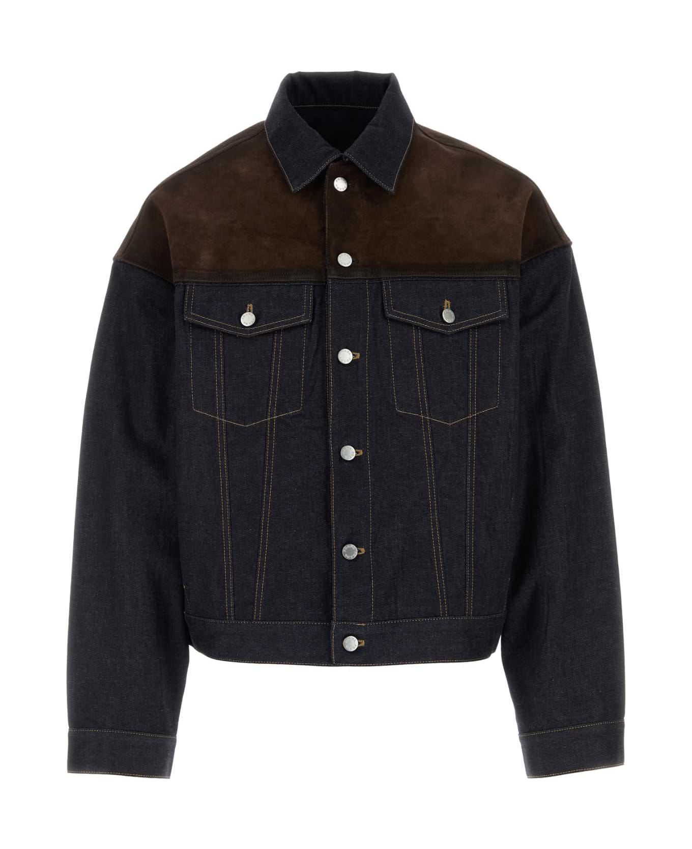 Prada Dark Blue Denim Jacket - BLEU