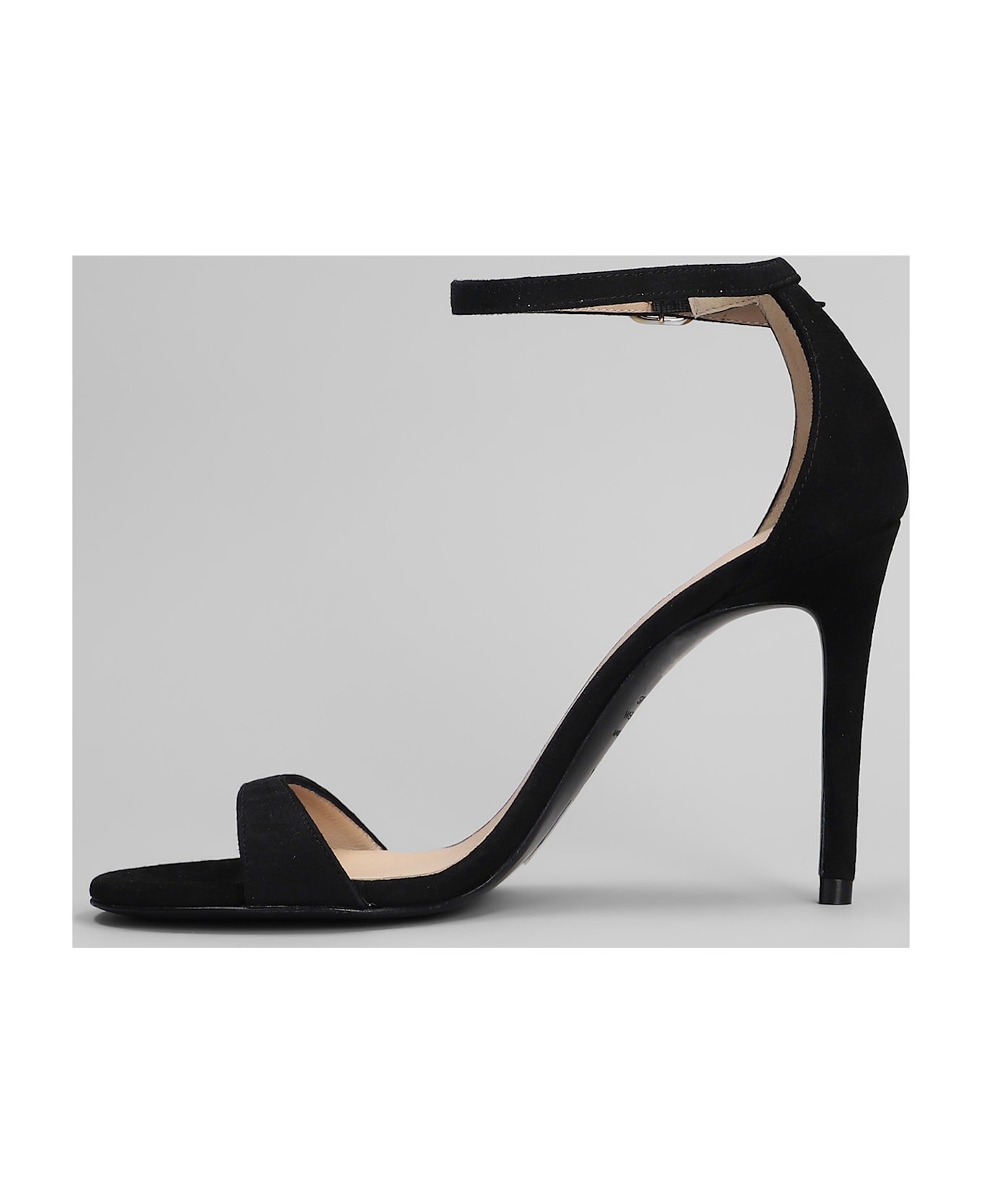 Stuart Weitzman Nudist Ii Sandals In Black Suede - black