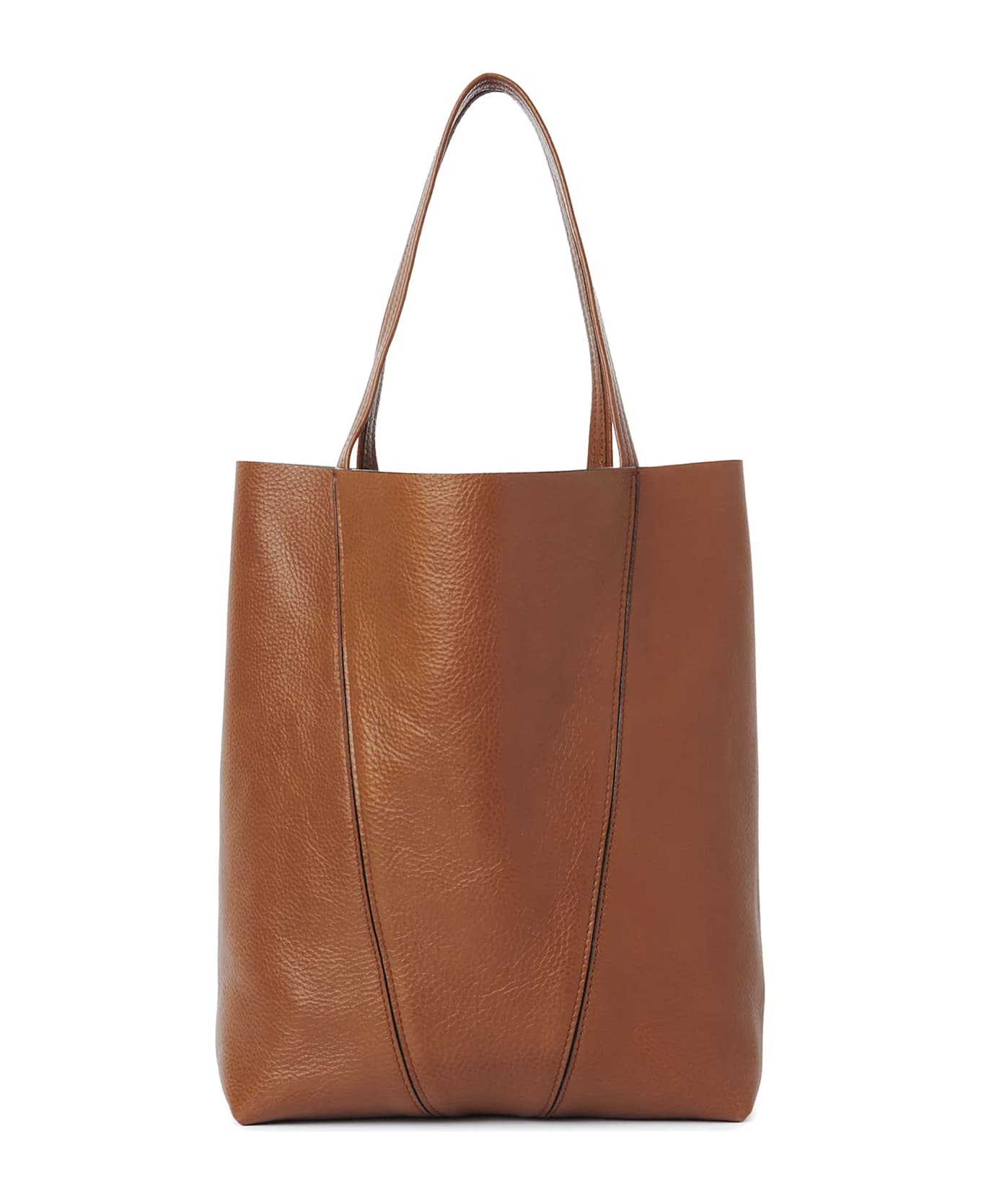 Chloé Spin Leather Shoulder Bag - Clay Brown