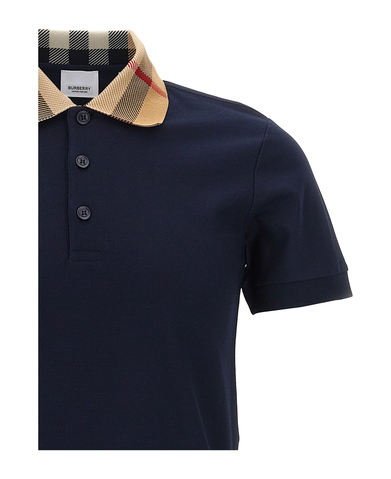 Burberry 'cody' Polo Shirt - Blue