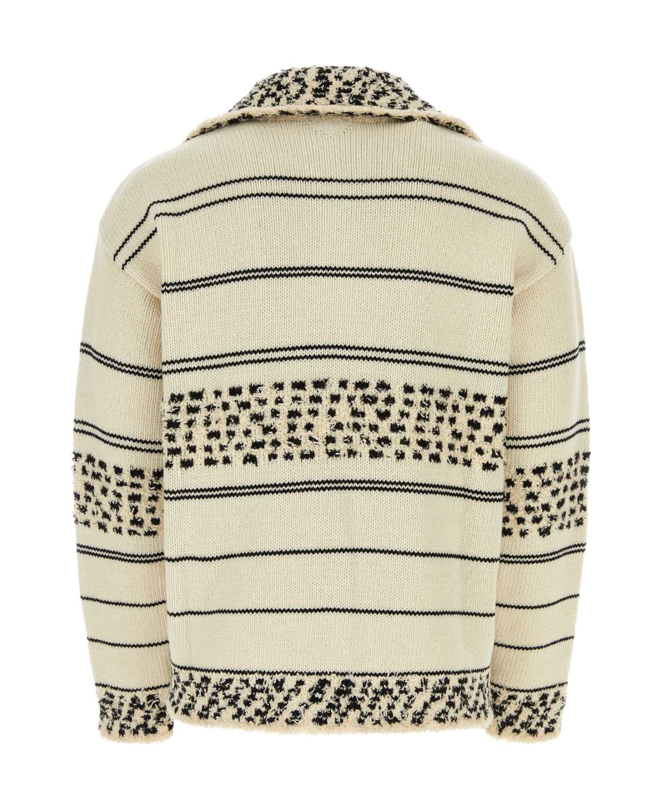 Bottega Veneta Embroidered Wool Blend Sweater - MULTICOSEASALT