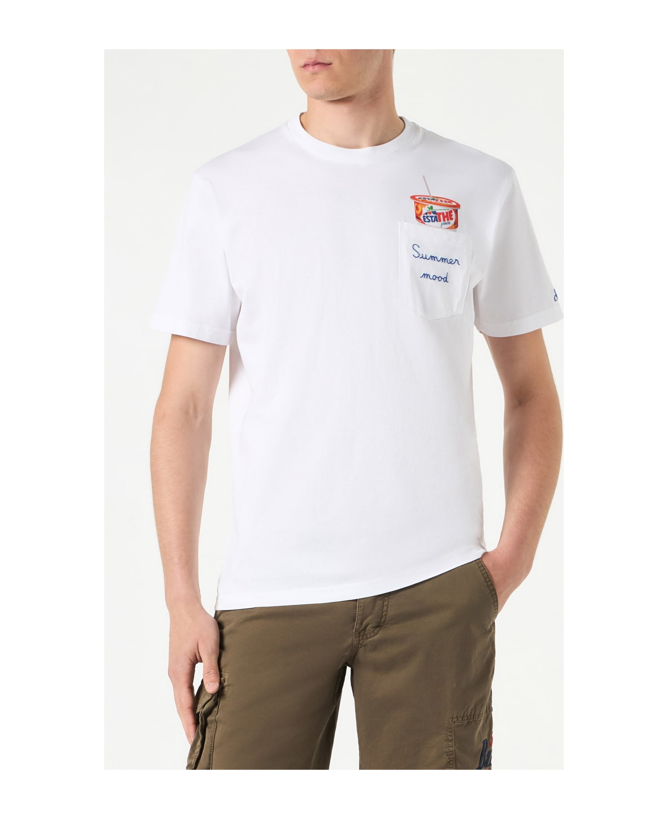 MC2 Saint Barth Man Cotton T-shirt With Estathé Print | Estathe
® Special Edition