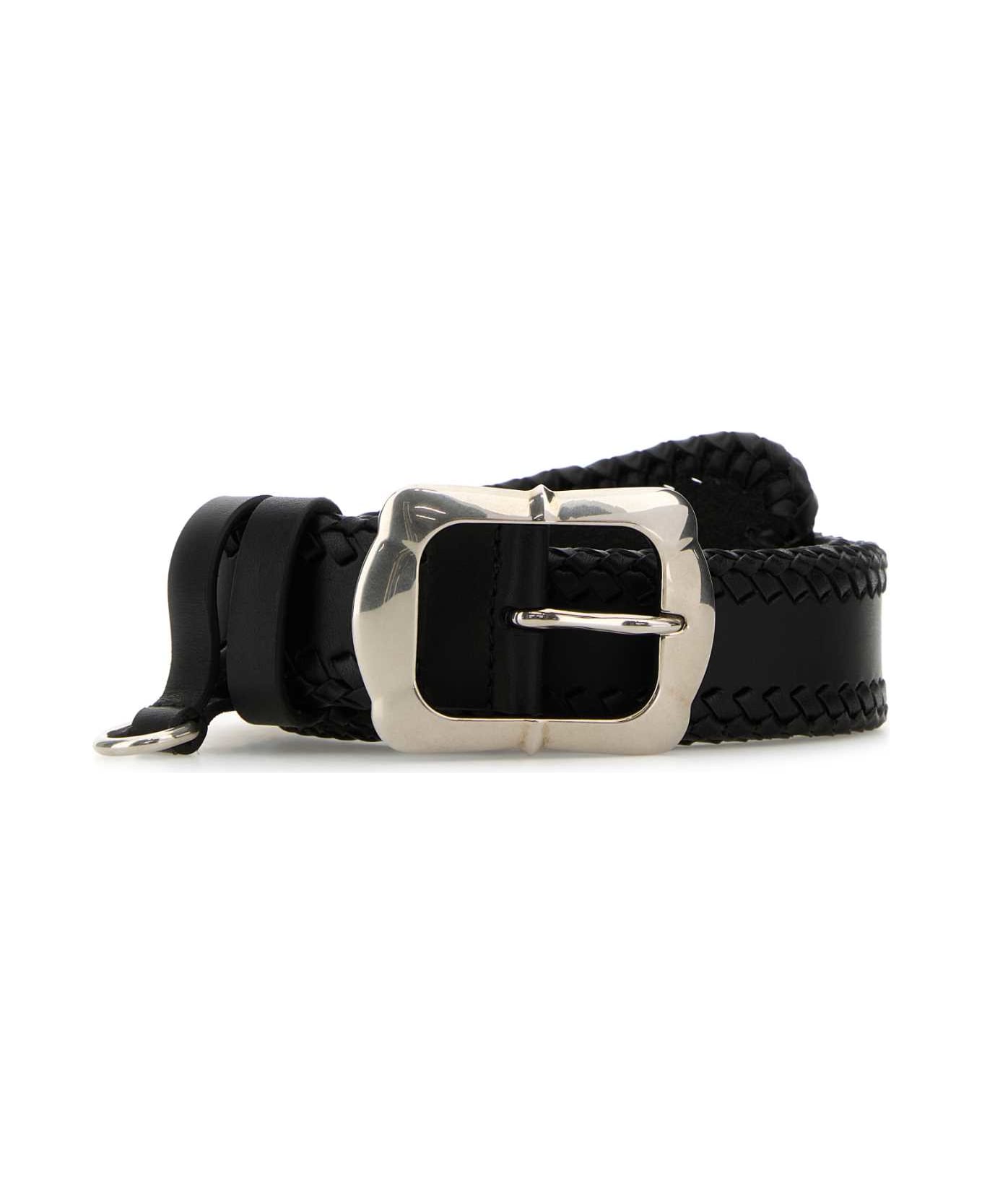 Prada Black Leather Belt - NERO