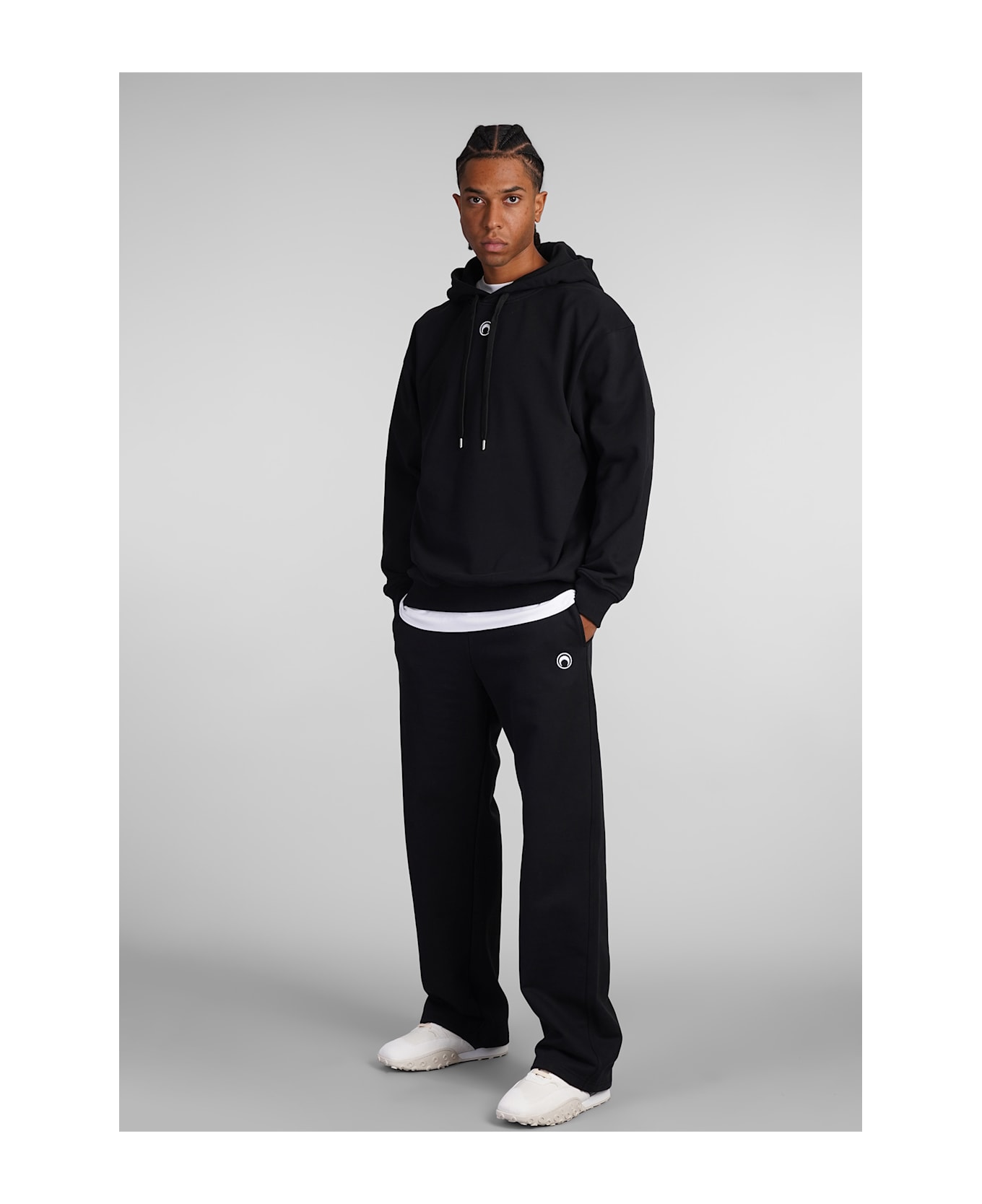 Marine Serre Pants In Black Cotton - BLACK