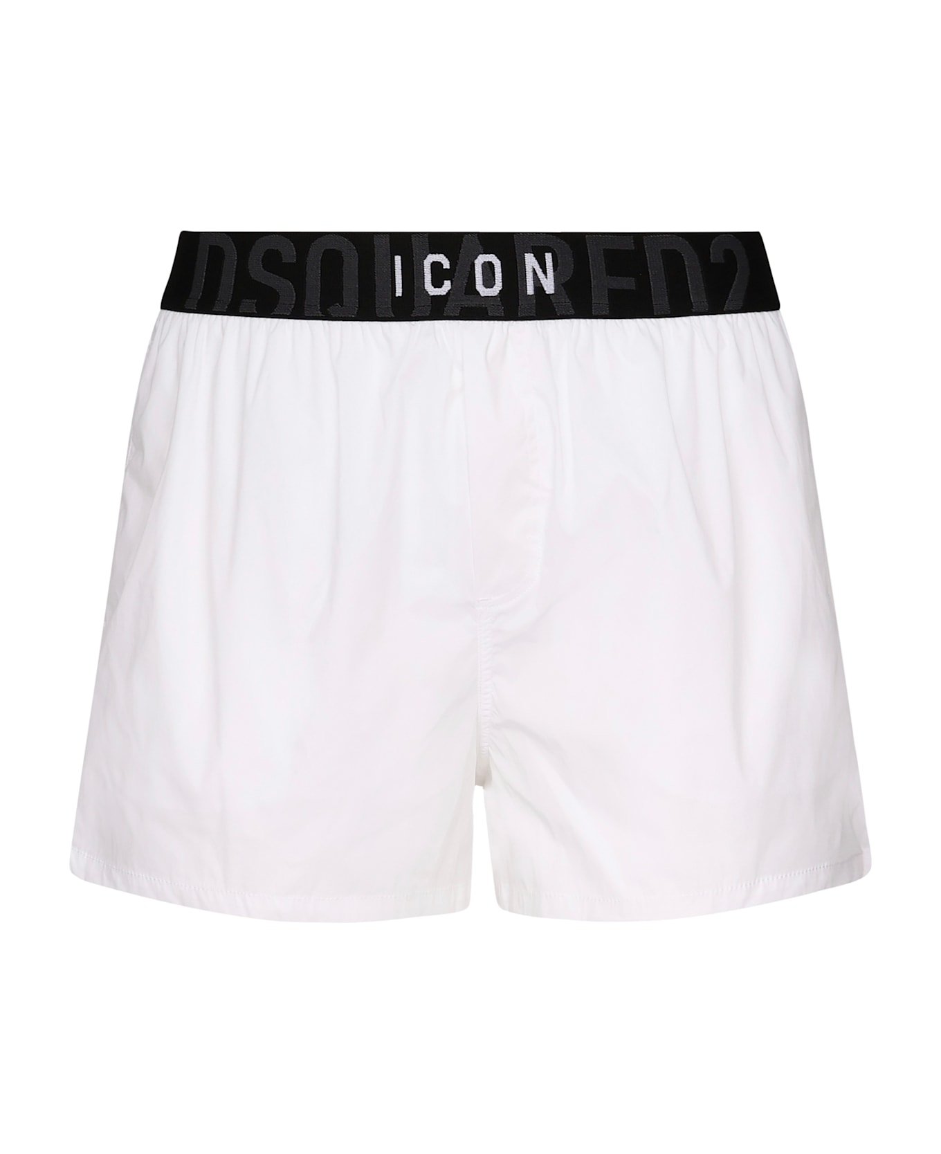 Dsquared2 Midi Boxer With Logo - White