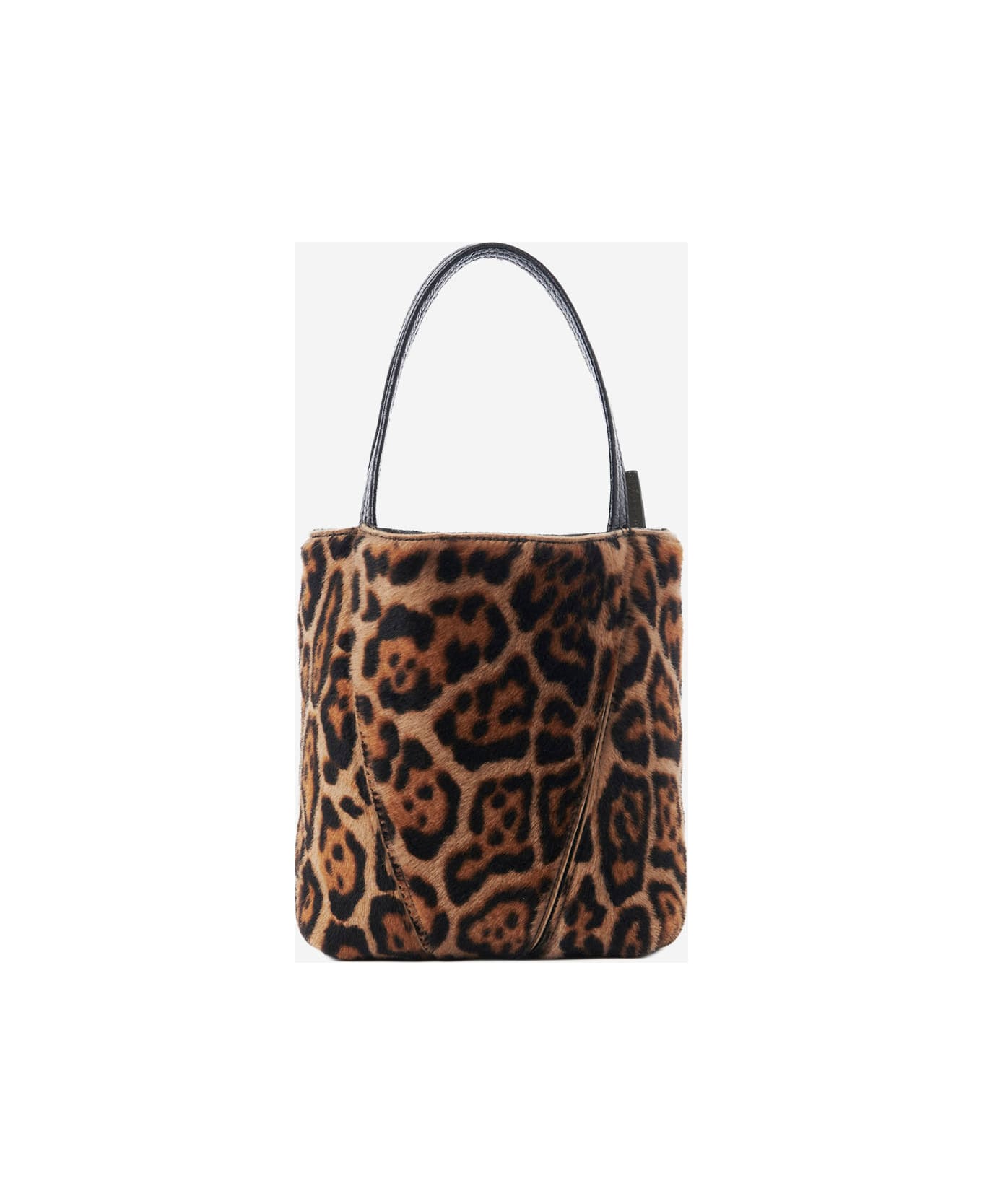 Chloé Small Sheraling Tote Bag With Animal Print - Jungle Brown