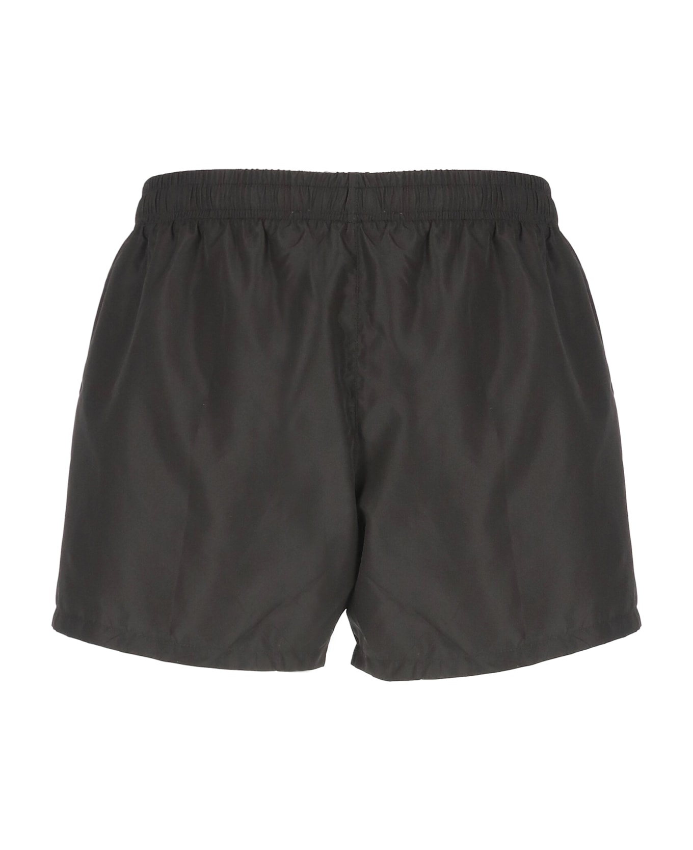 Moschino Double Smiley Swim Trunks - Black