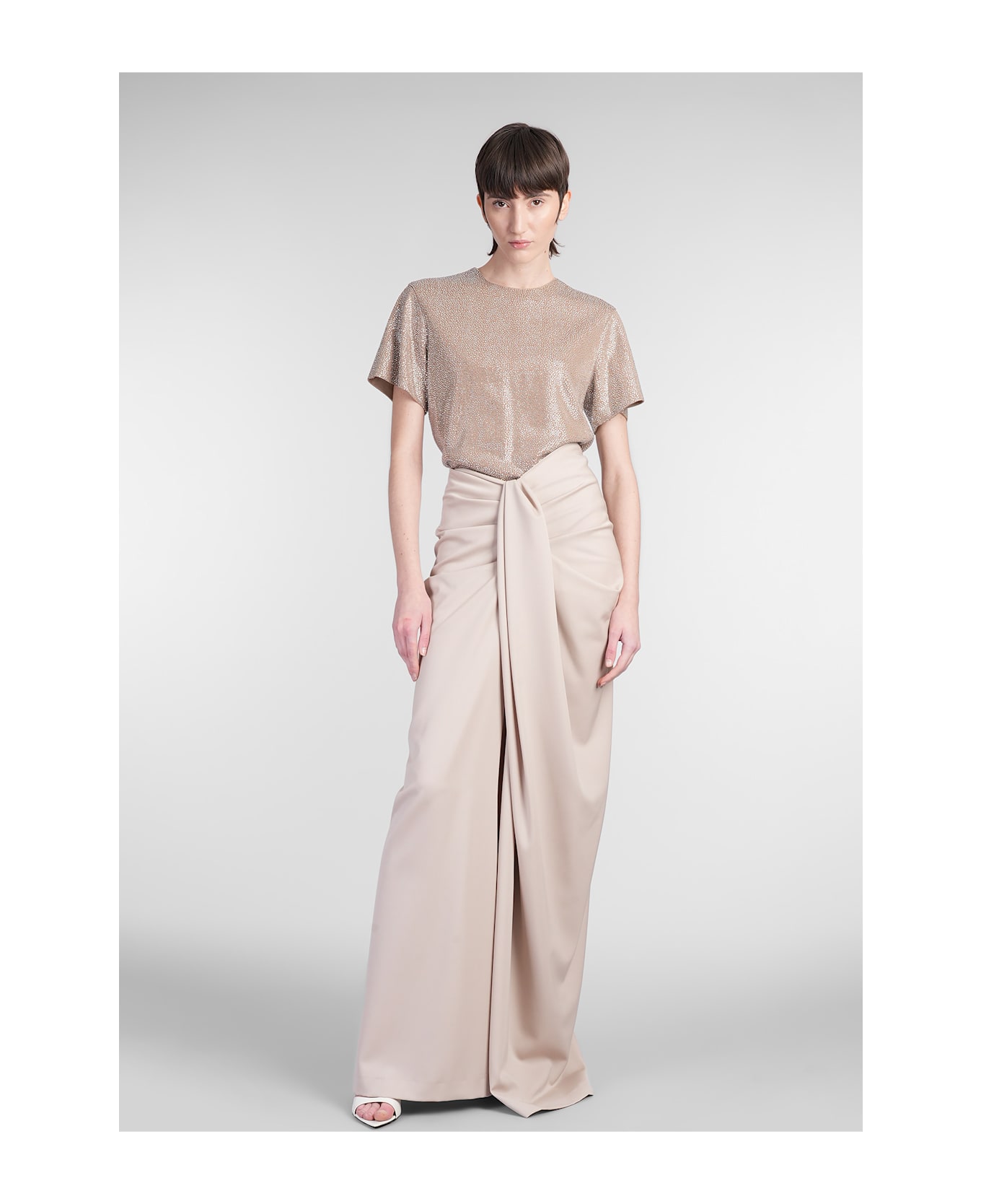 Giuseppe di Morabito T-shirt In Beige Viscose - beige